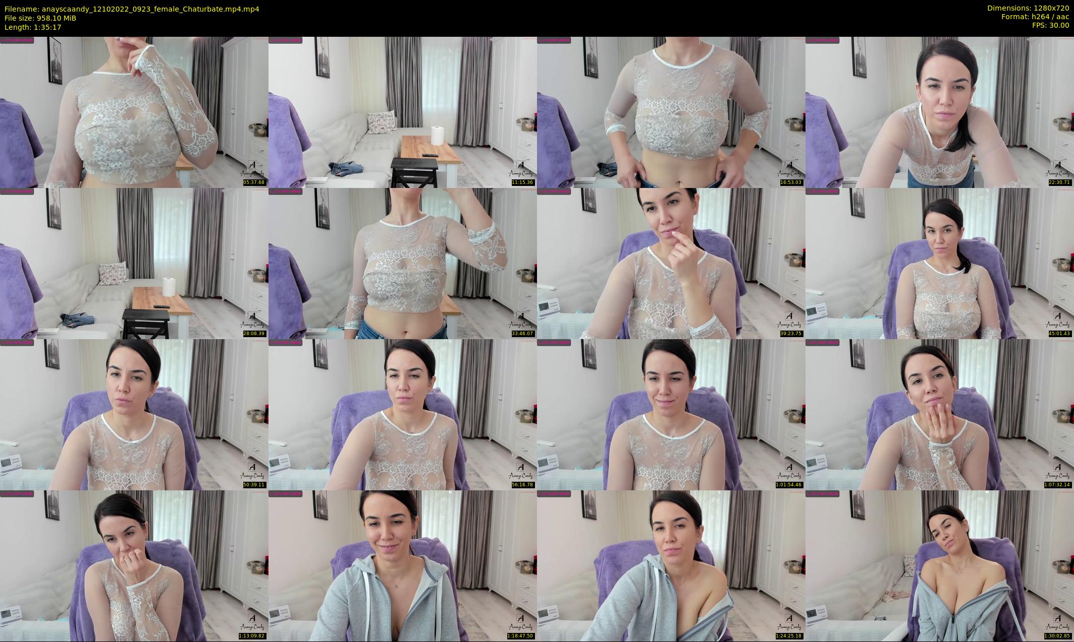 anayscaandy — 96 minute Chaturbate female cam show recording, 720p, Oct 12, 2022