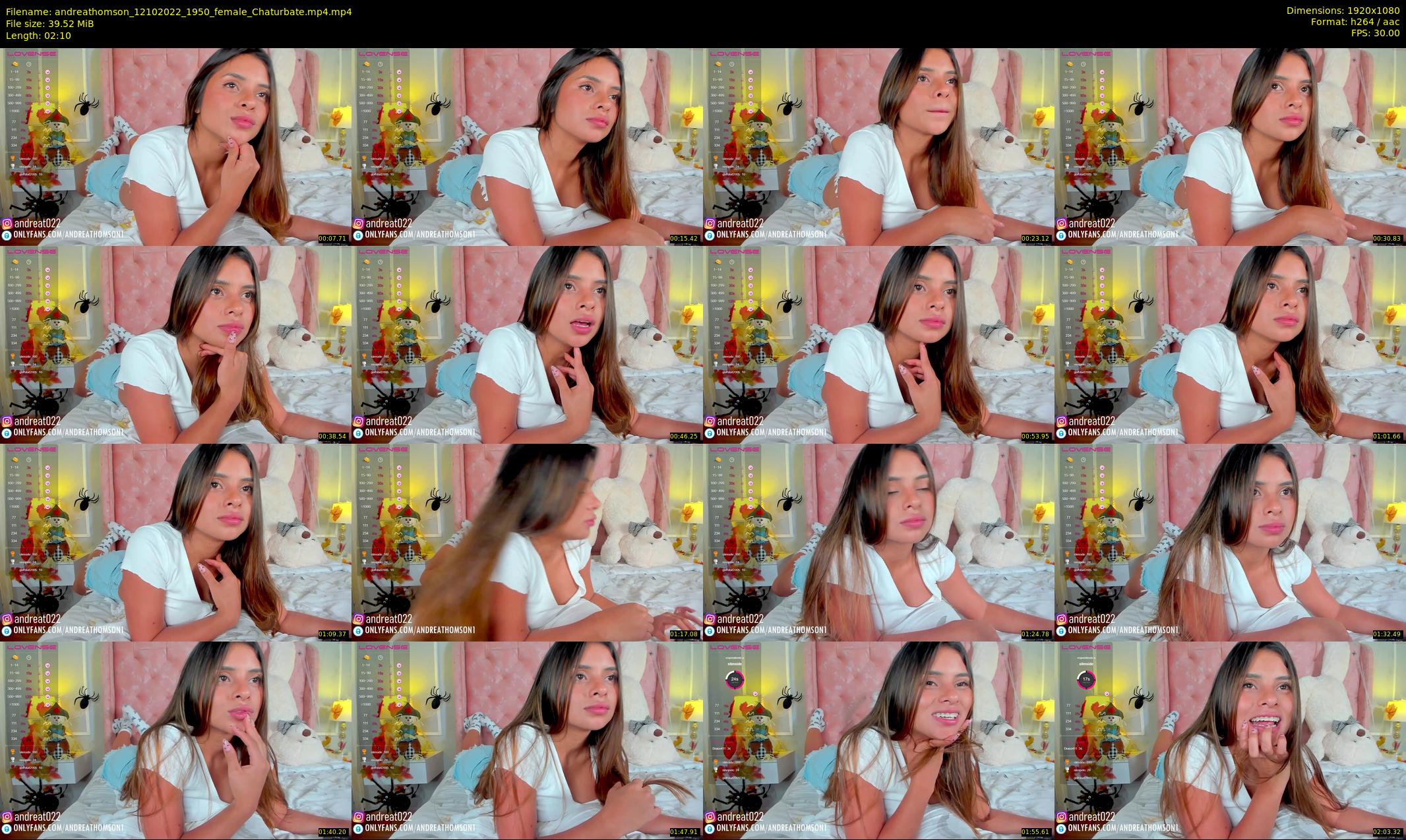 andreathomson — 3 minute Chaturbate female cam show recording, 1080p, Oct 12, 2022