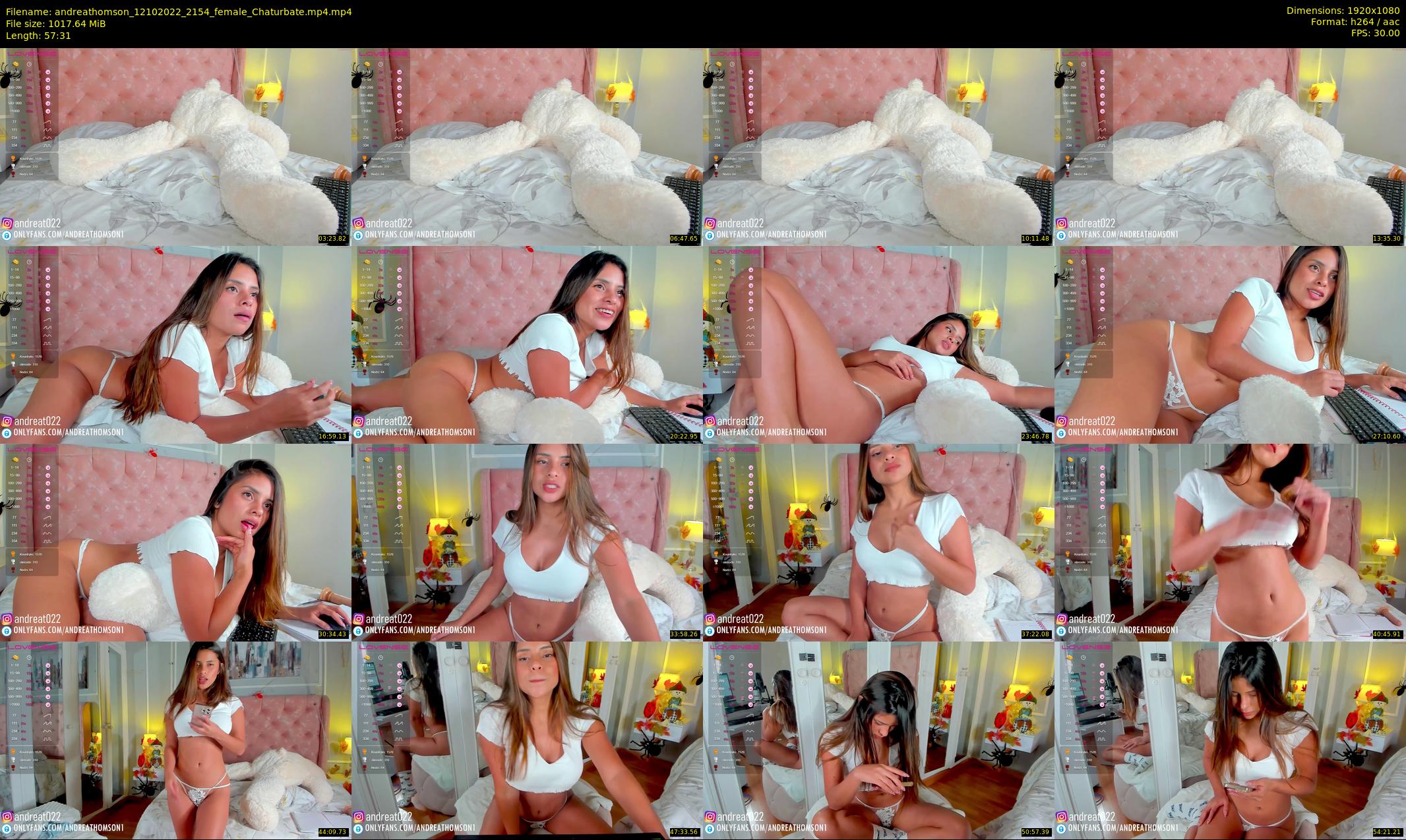 andreathomson — 58 minute Chaturbate female cam show recording, 1080p, Oct 12, 2022