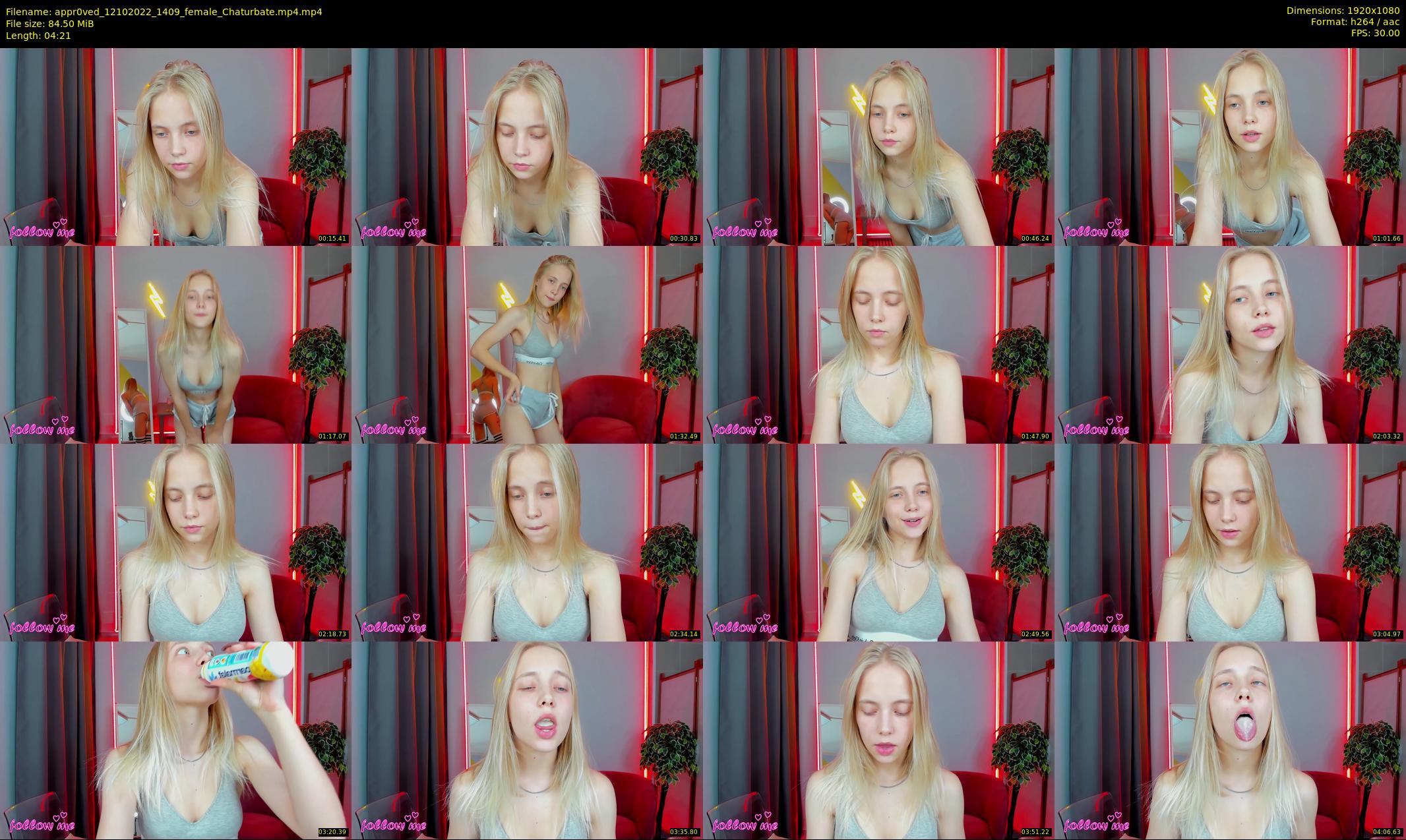 appr0ved — 5 minute Chaturbate female cam show recording, 1080p, Oct 12, 2022