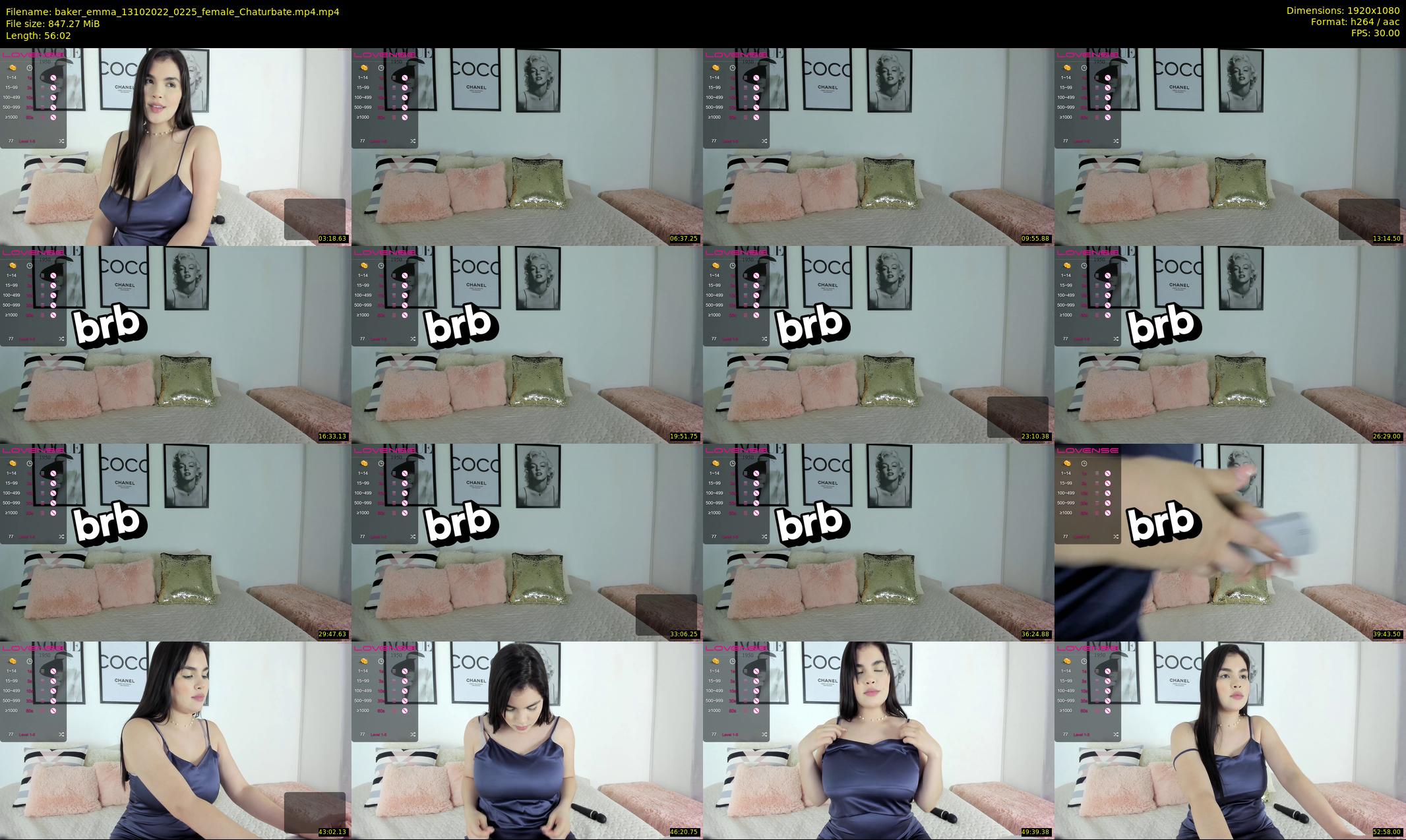 baker_emma — 57 minute Chaturbate female cam show recording, 1080p, Oct 13, 2022