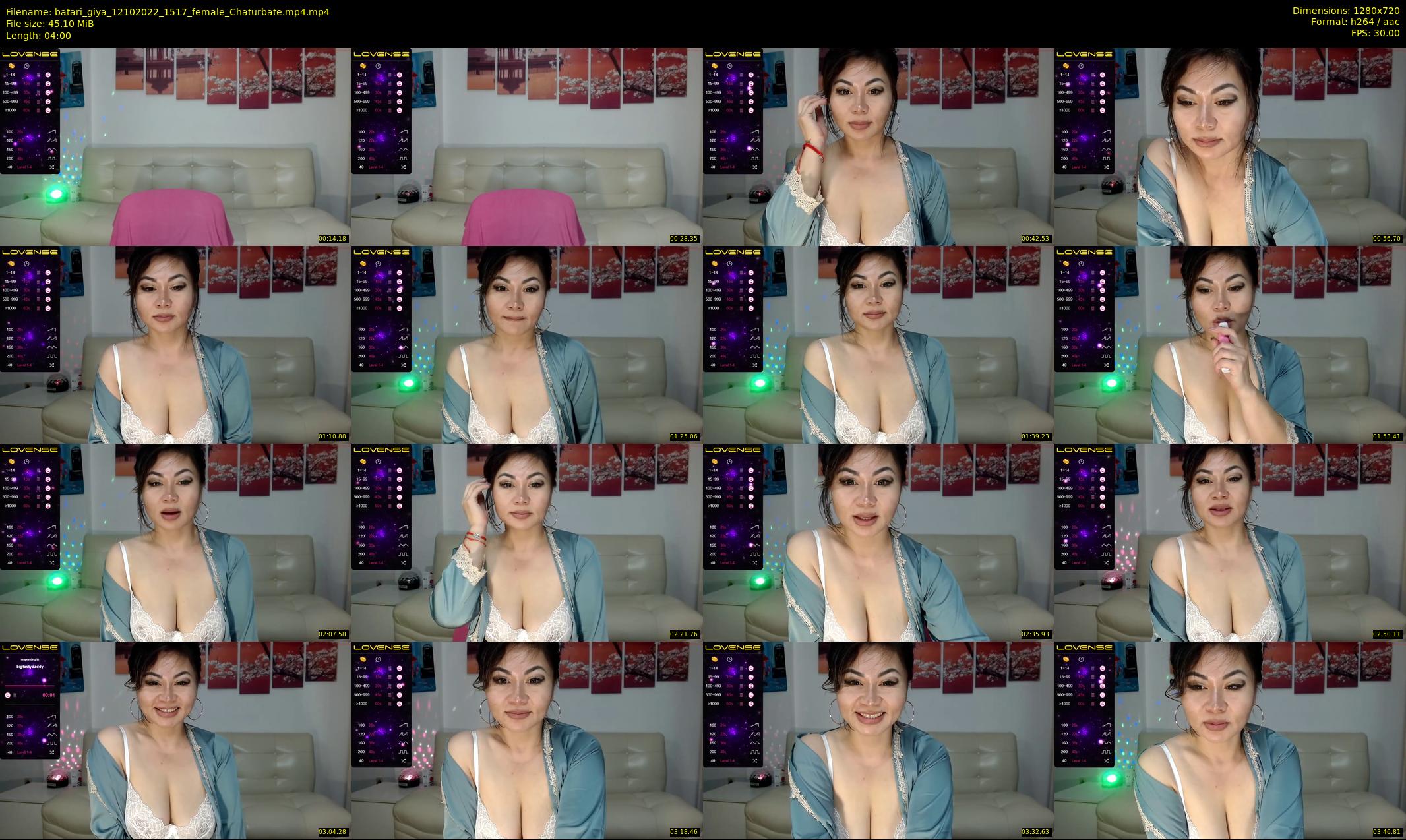 batari_giya — 4 minute Chaturbate female cam show recording, 720p, Oct 12, 2022