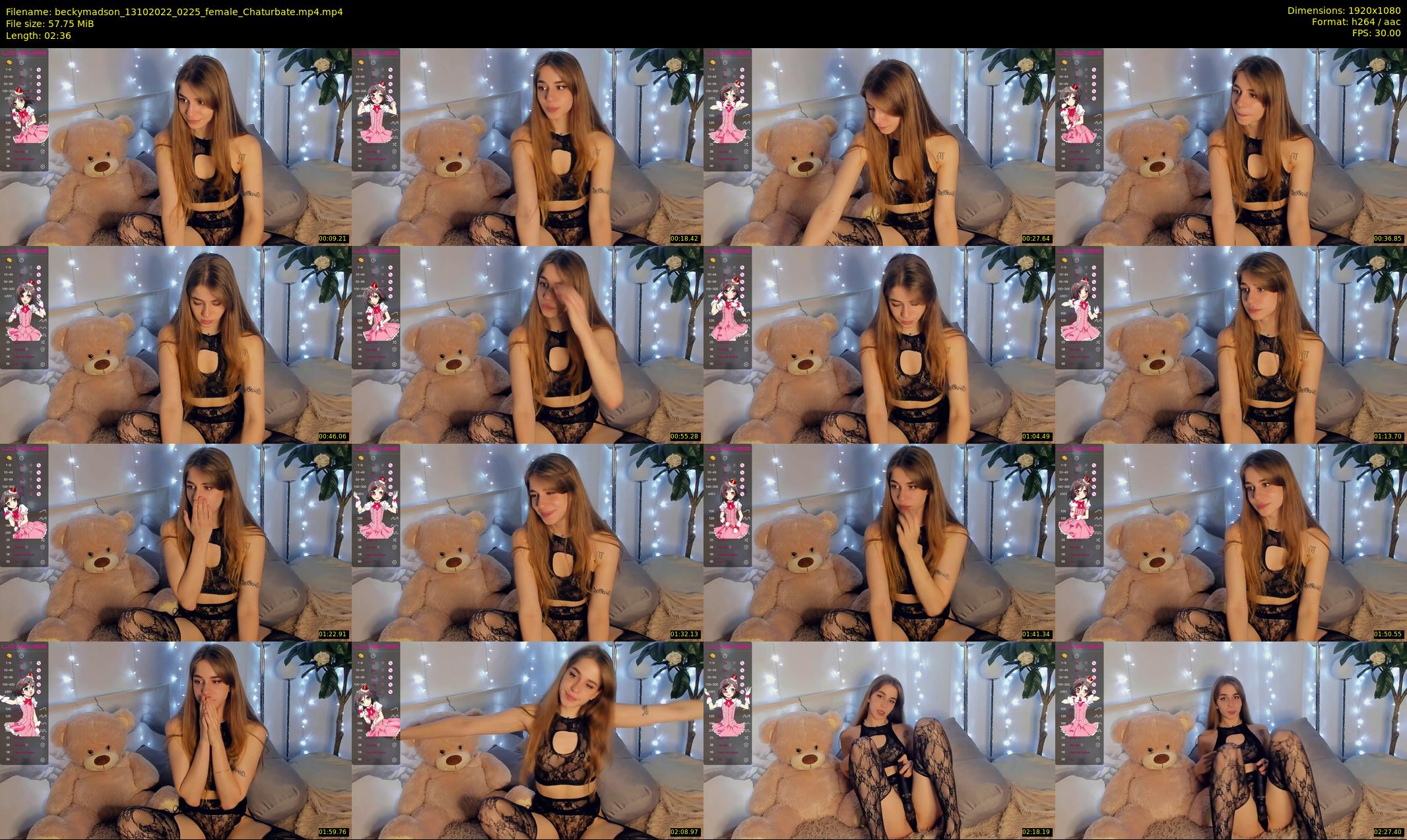 beckymadson — 3 minute Chaturbate female cam show recording, 1080p, Oct 13, 2022