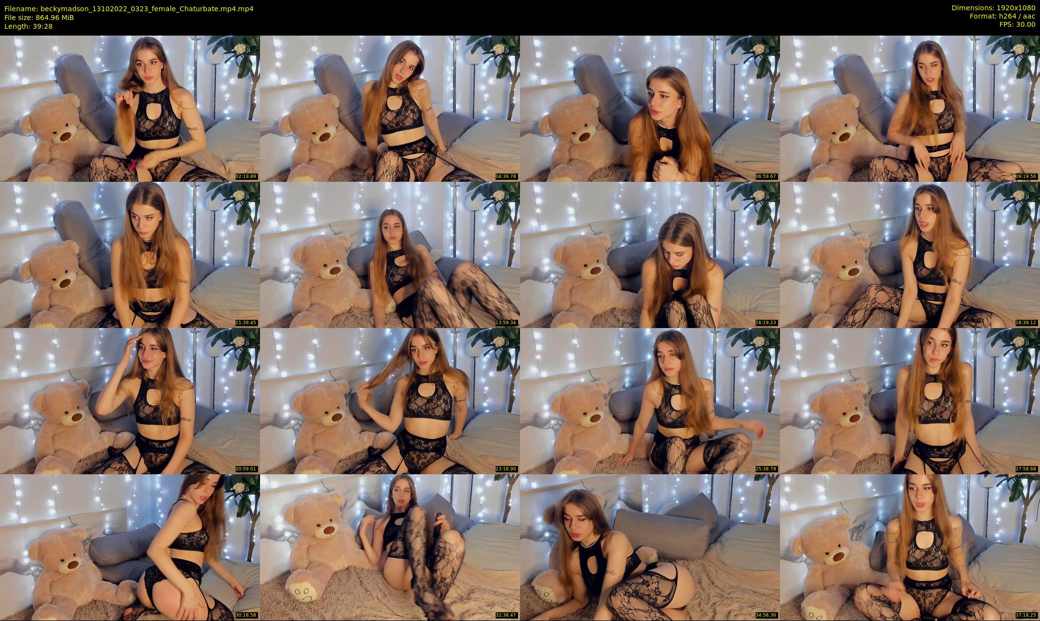 beckymadson — 40 minute Chaturbate female cam show recording, 1080p, Oct 13, 2022