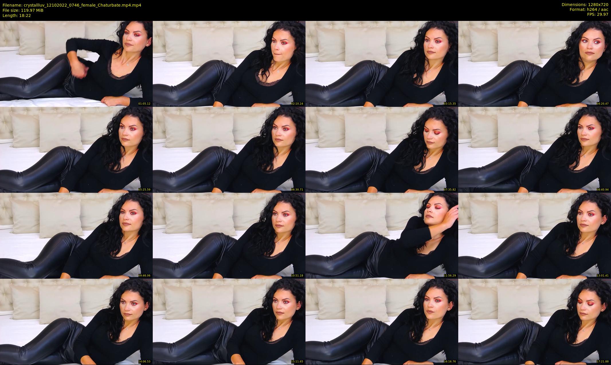 crystallluv — 19 minute Chaturbate female cam show recording, 720p, Oct 12, 2022