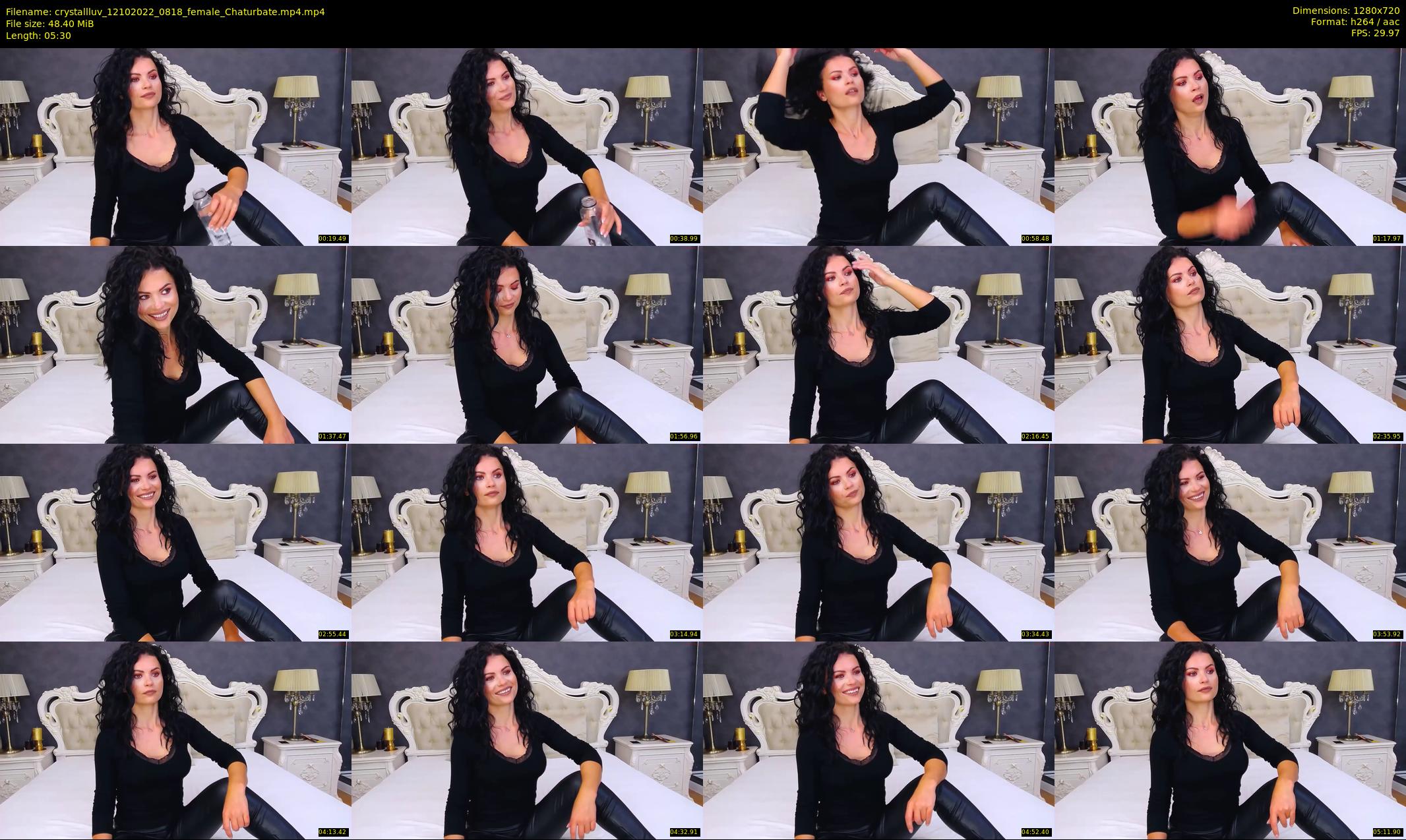 crystallluv — 6 minute Chaturbate female cam show recording, 720p, Oct 12, 2022