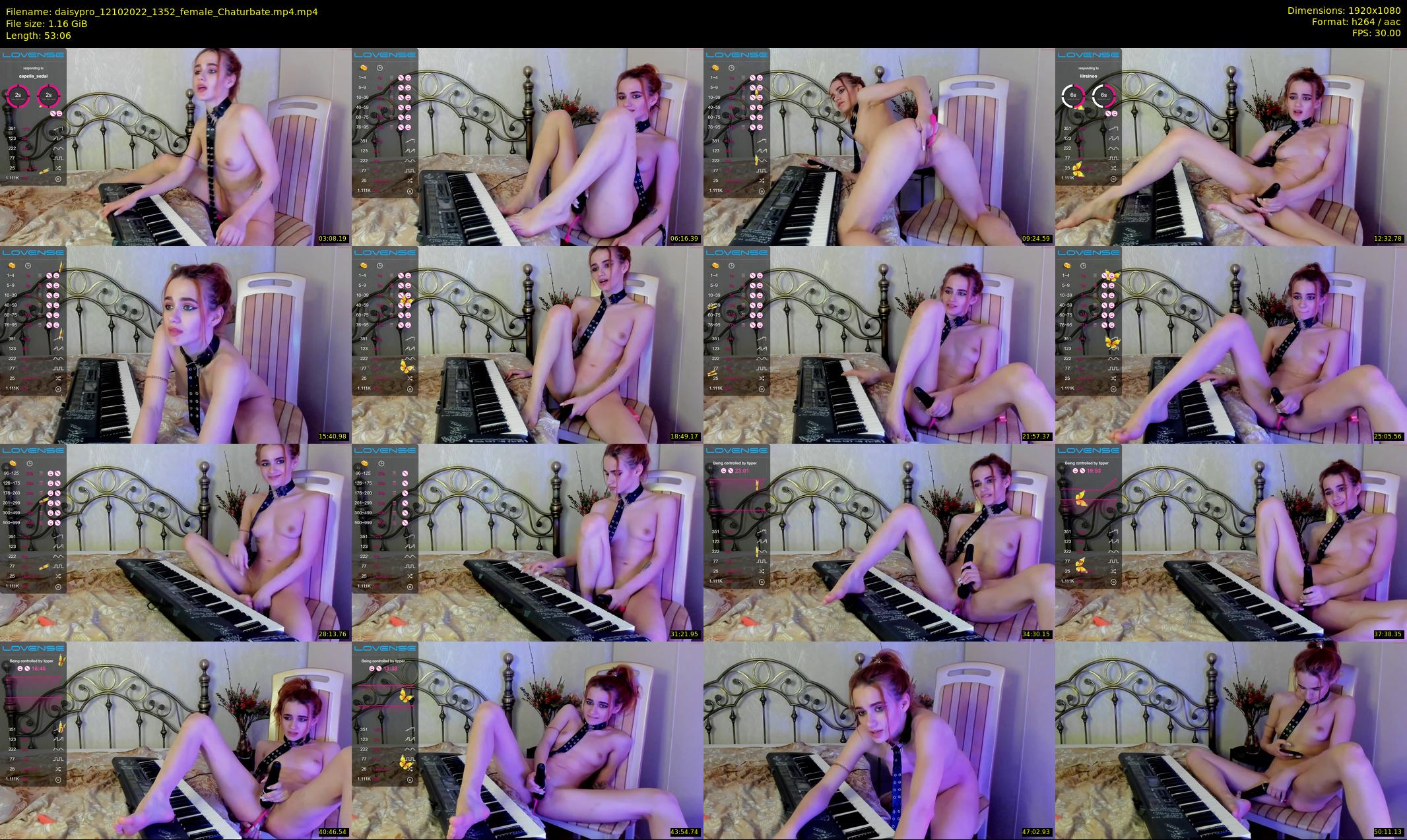 daisypro — 54 minute Chaturbate couple cam show recording, 1080p, Oct 12, 2022