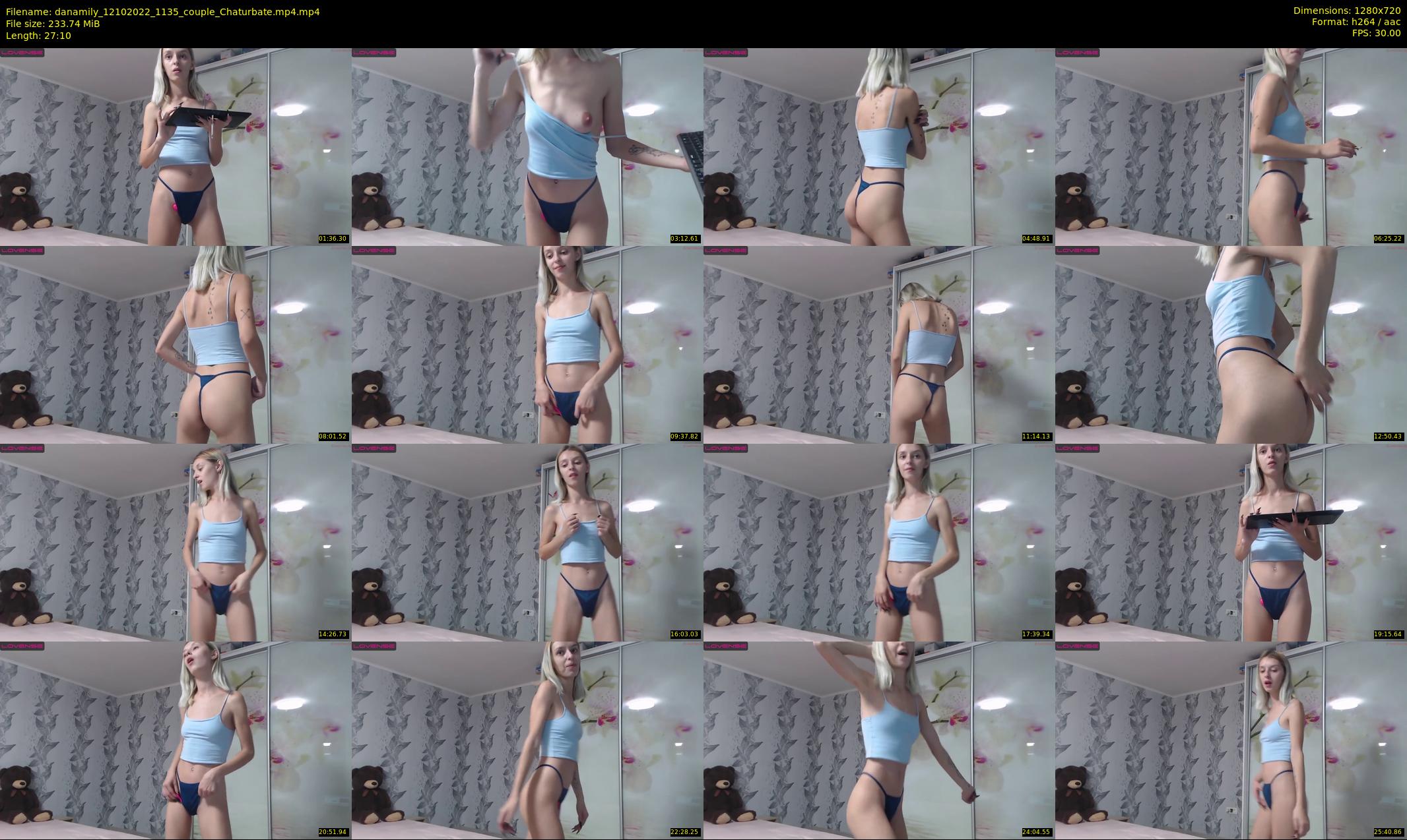 danamily — 28 minute Chaturbate female cam show recording, 720p, Oct 12, 2022