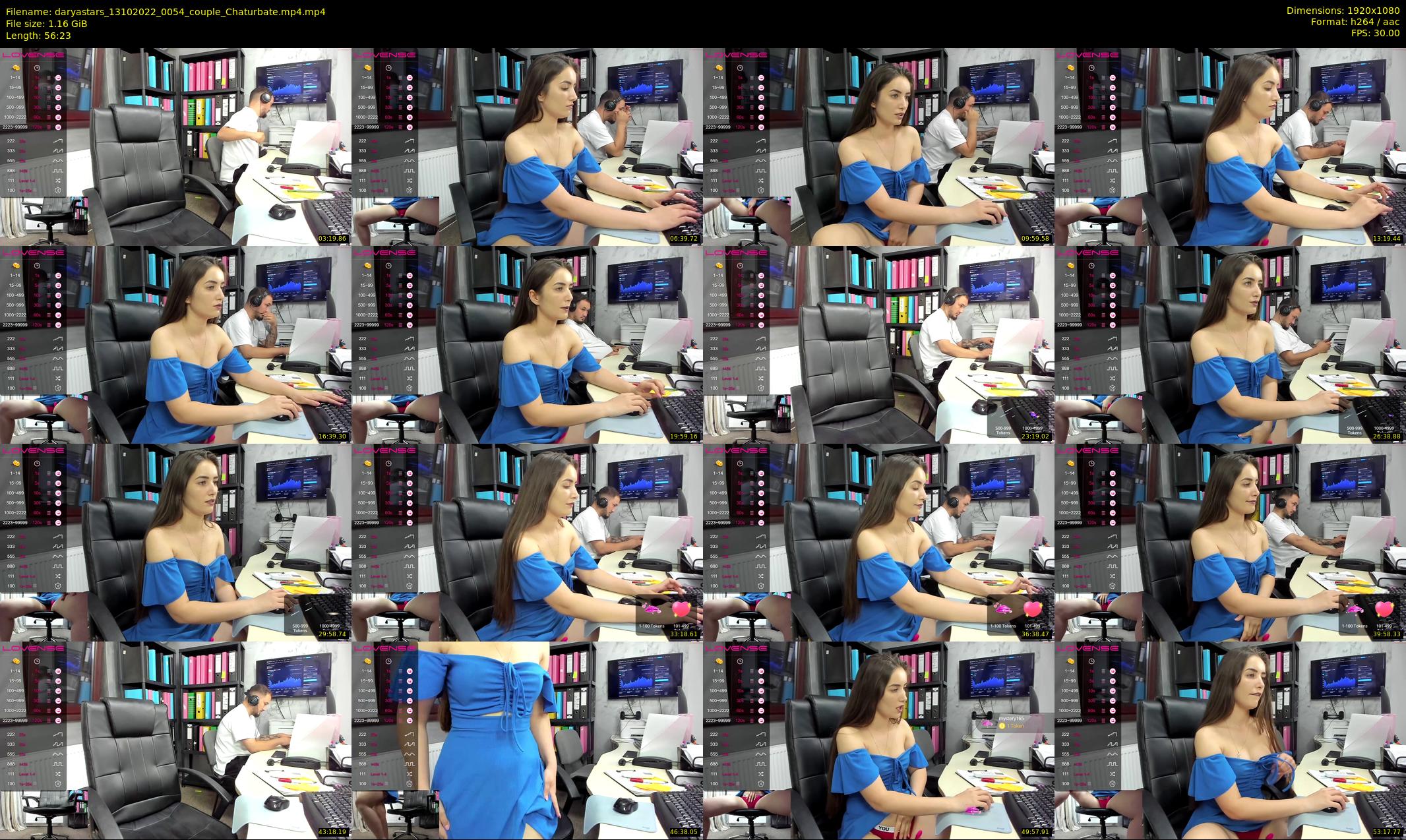 daryastars — 57 minute Chaturbate couple cam show recording, 1080p, Oct 13, 2022