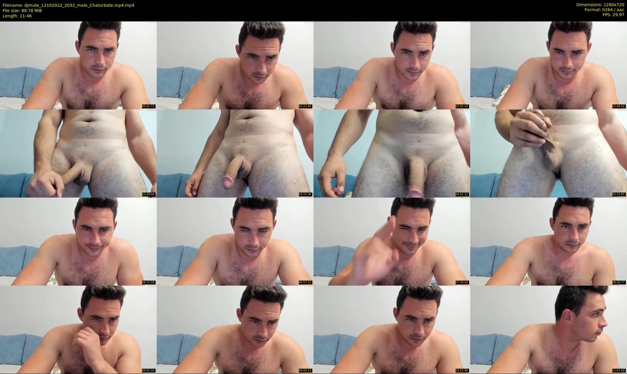 djmute — 12 minute Chaturbate male cam show recording, 720p, Oct 12, 2022
