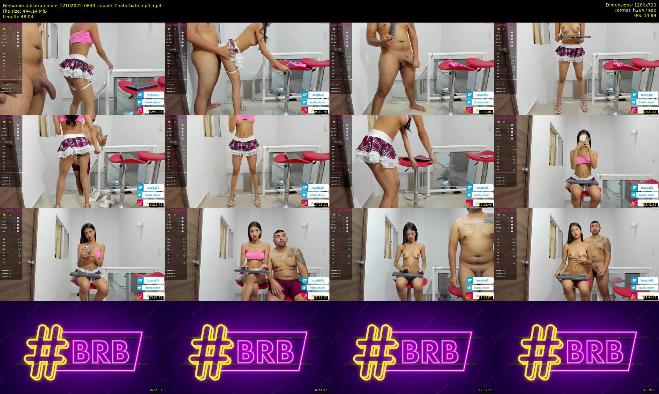 dulceromance — 49 minute Chaturbate couple cam show recording, 720p, Oct 12, 2022