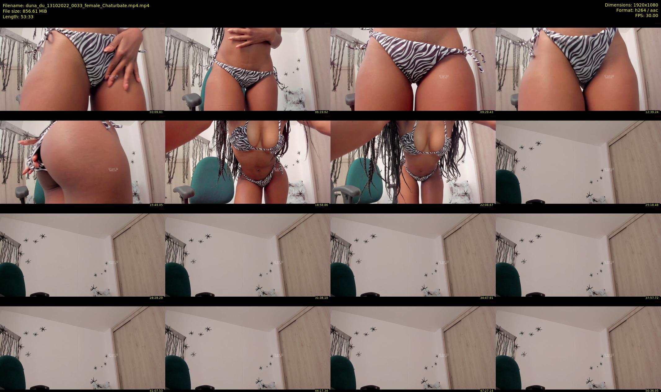 duna_du — 54 minute Chaturbate female cam show recording, 1080p, Oct 13, 2022