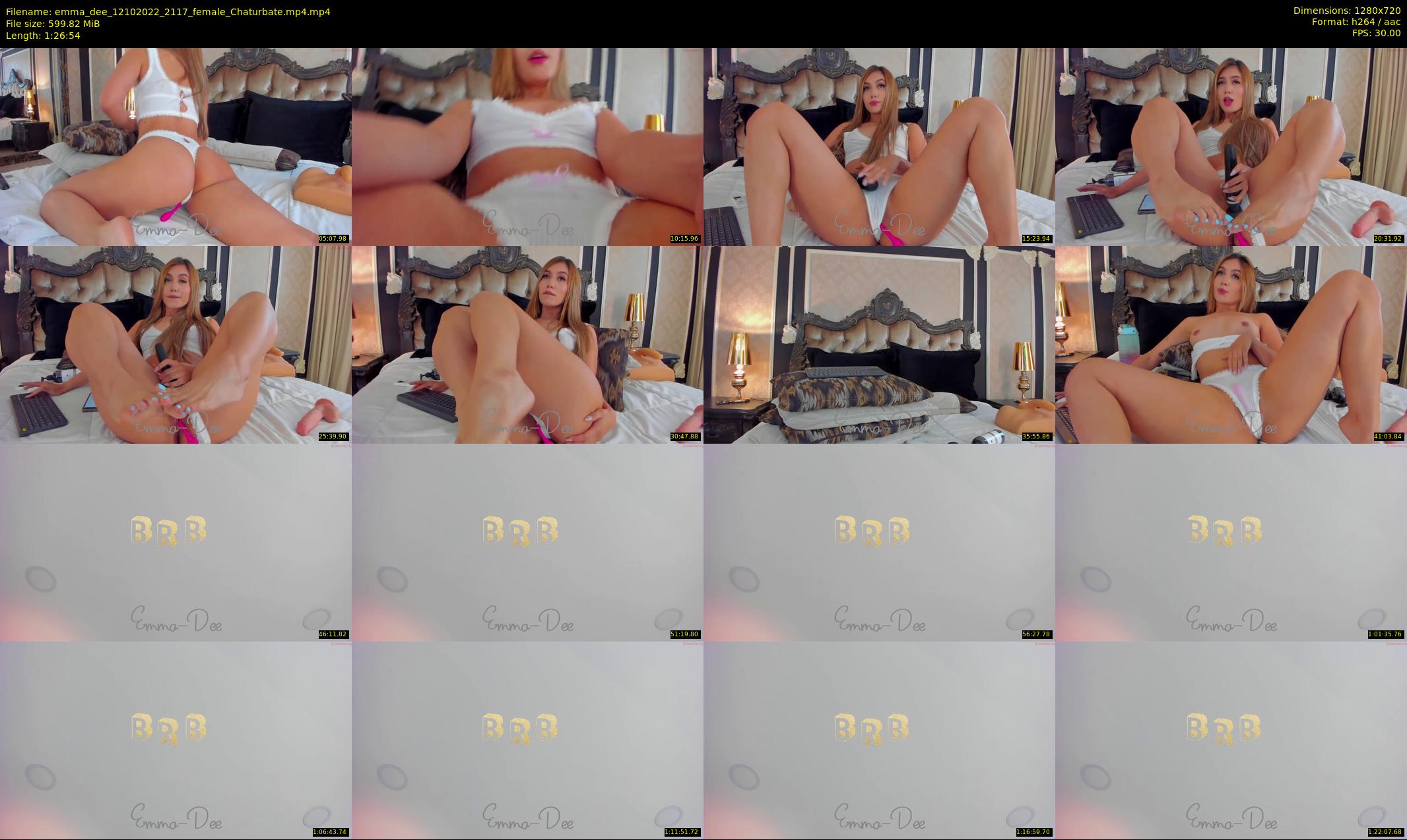 emma_dee — 87 minute Chaturbate female cam show recording, 720p, Oct 12, 2022