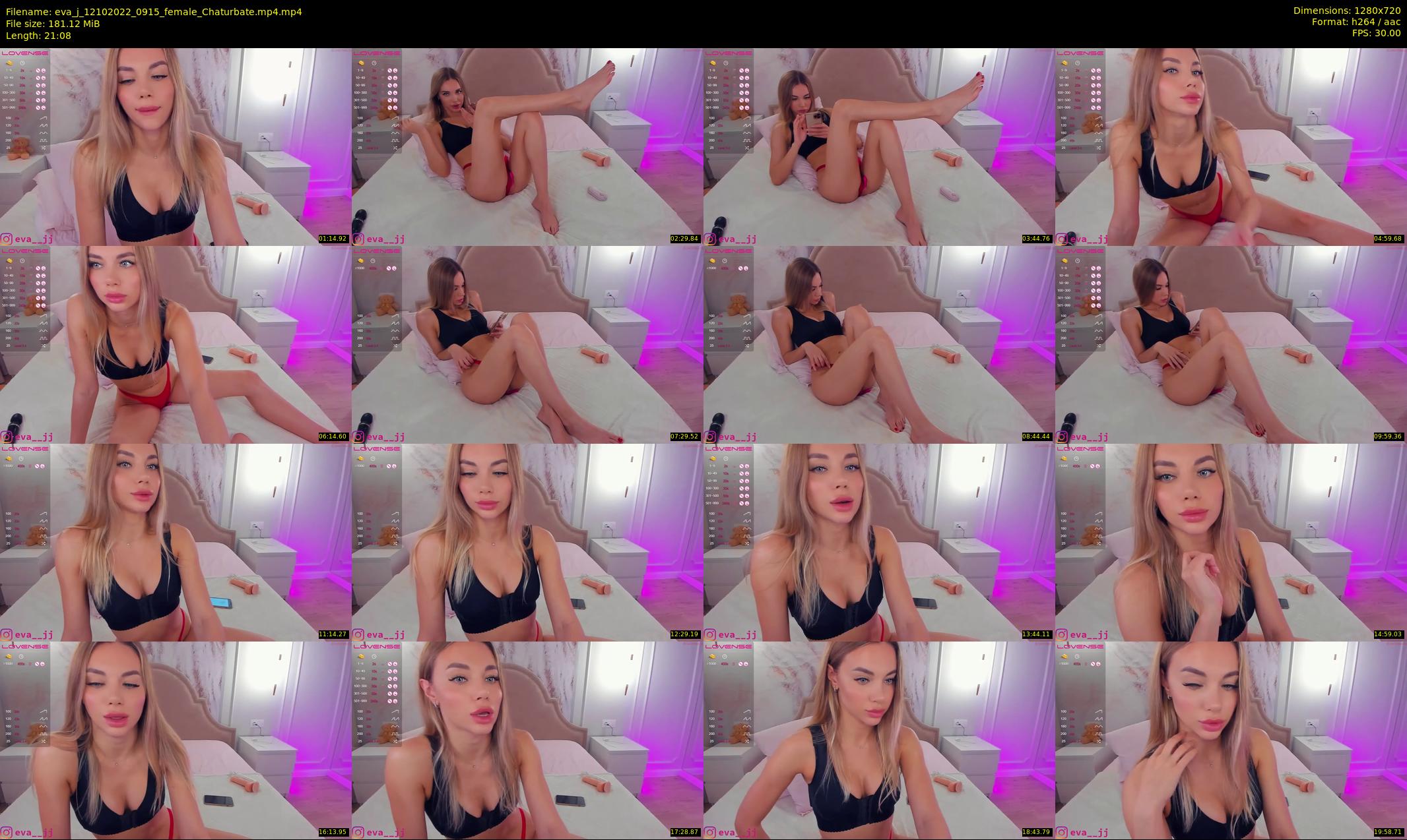 eva_j — 22 minute Chaturbate female cam show recording, 720p, Oct 12, 2022
