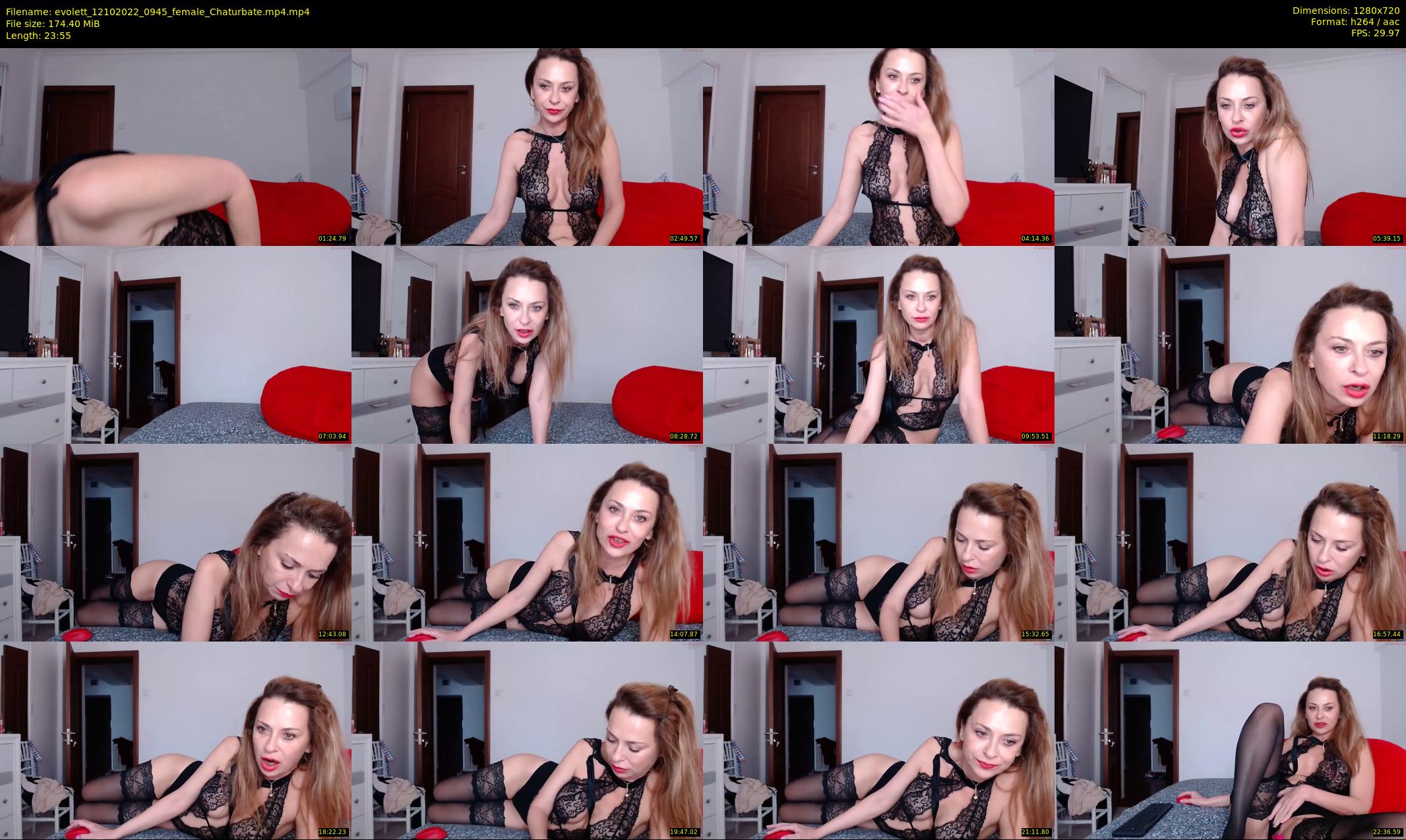 evolett — 24 minute Chaturbate female cam show recording, 720p, Oct 12, 2022