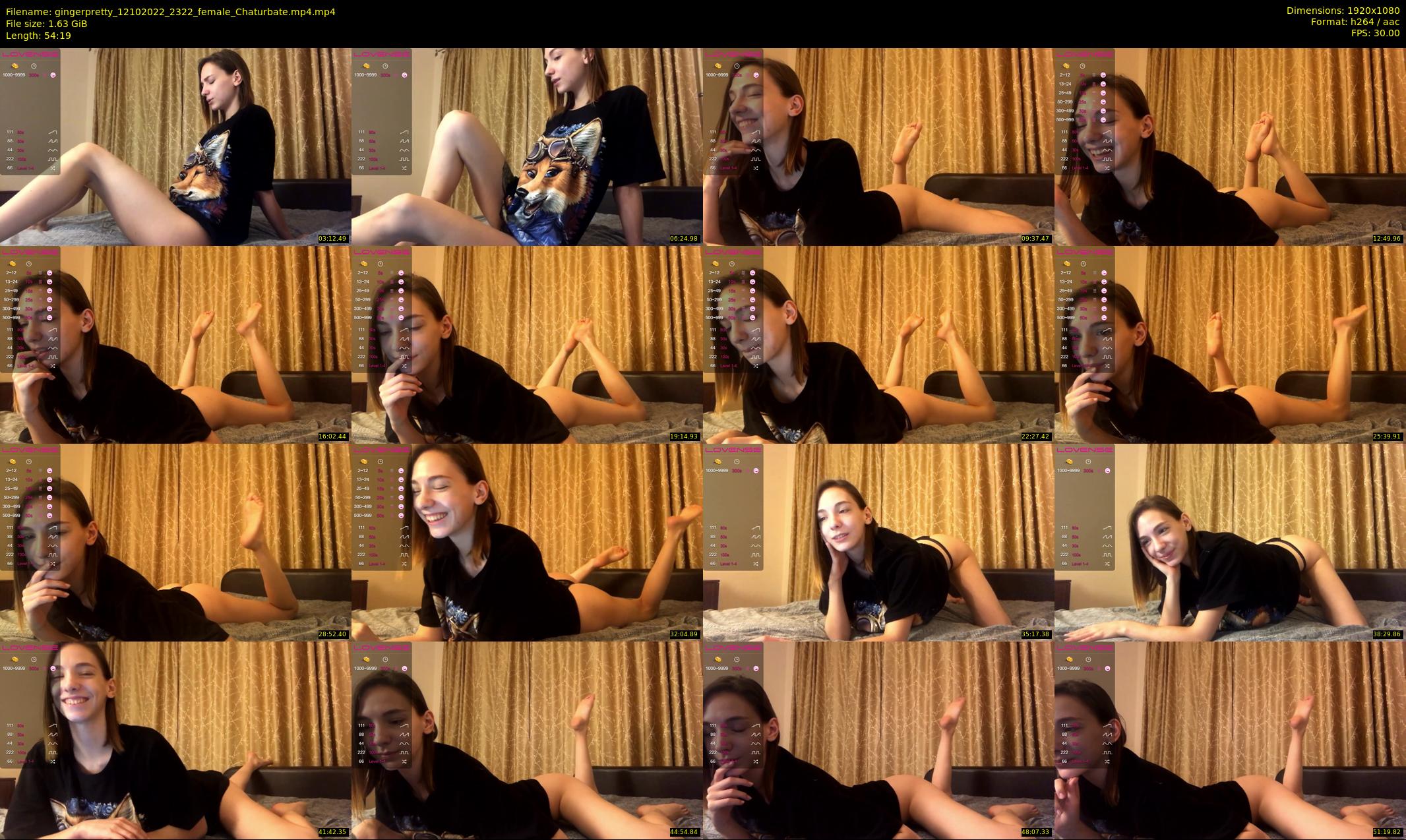 gingerpretty — 55 minute Chaturbate female cam show recording, 1080p, Oct 12, 2022