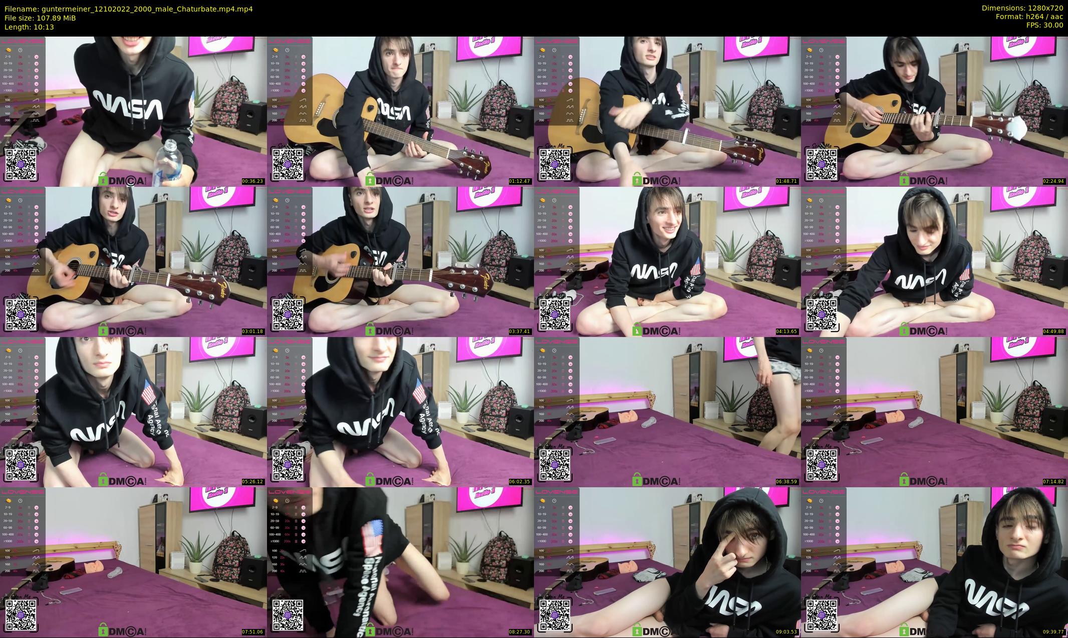 guntermeiner — 11 minute Chaturbate male cam show recording, 720p, Oct 12, 2022