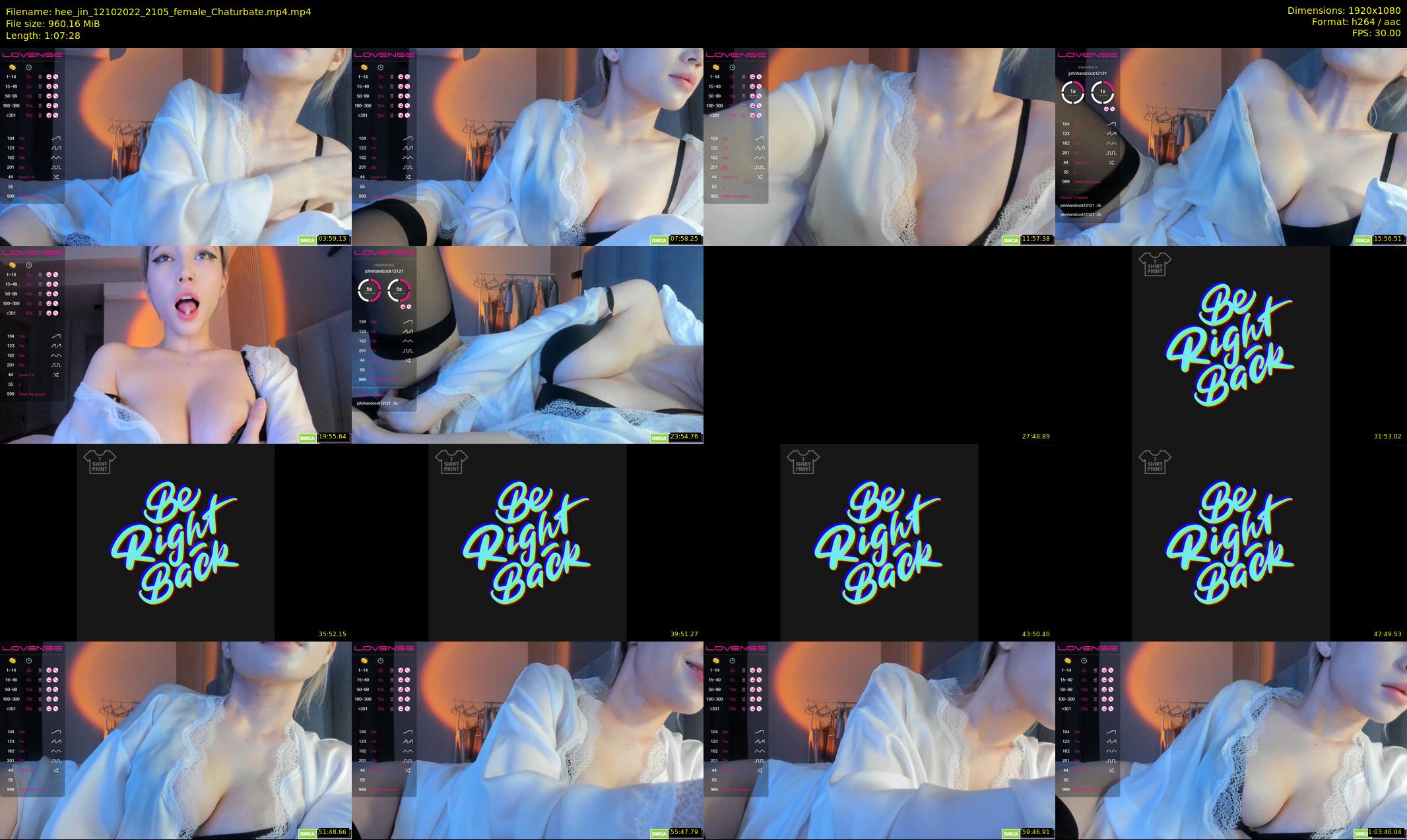 hee_jin — 68 minute Chaturbate female cam show recording, 1080p, Oct 12, 2022