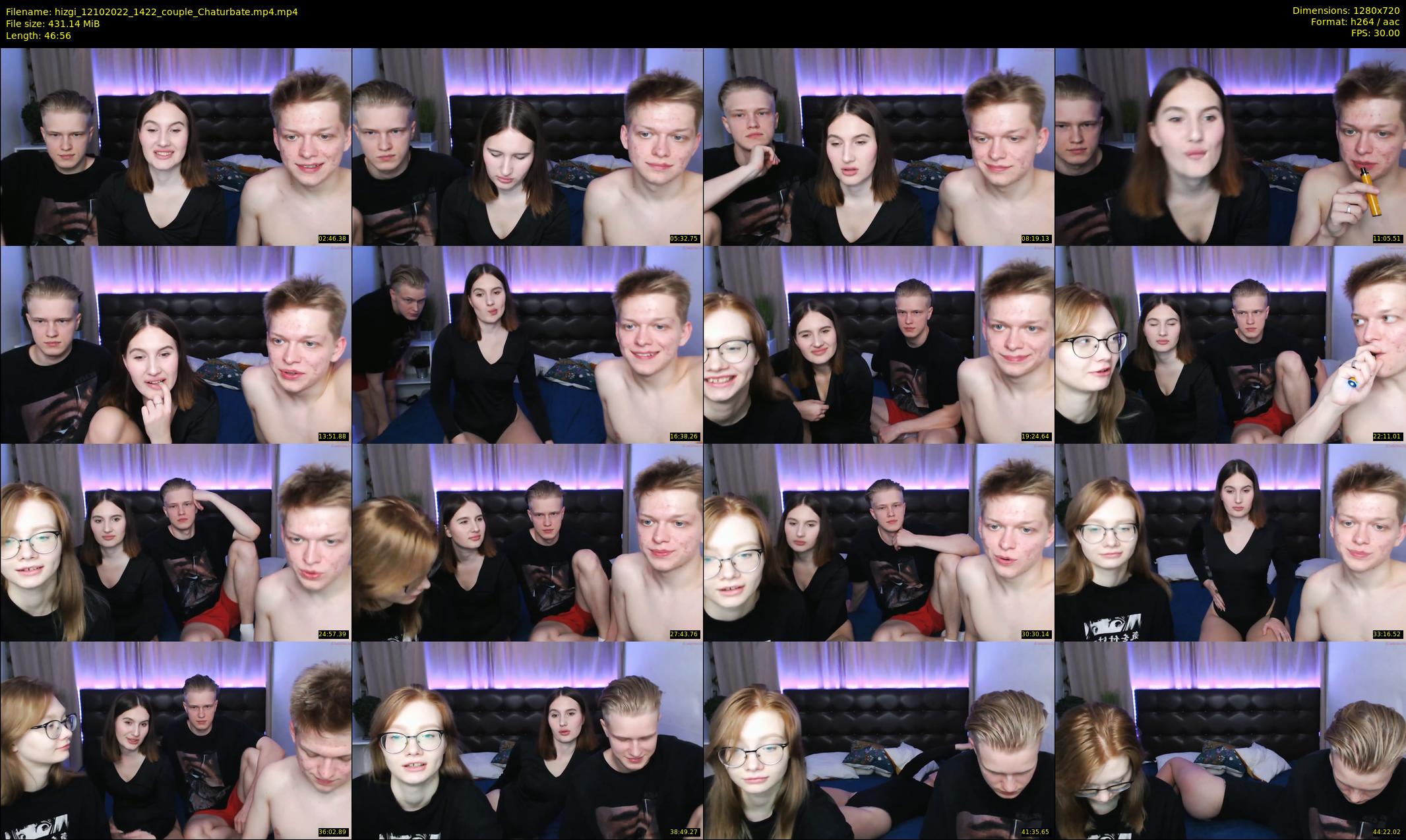 hizgi — 47 minute Chaturbate couple cam show recording, 720p, Oct 12, 2022