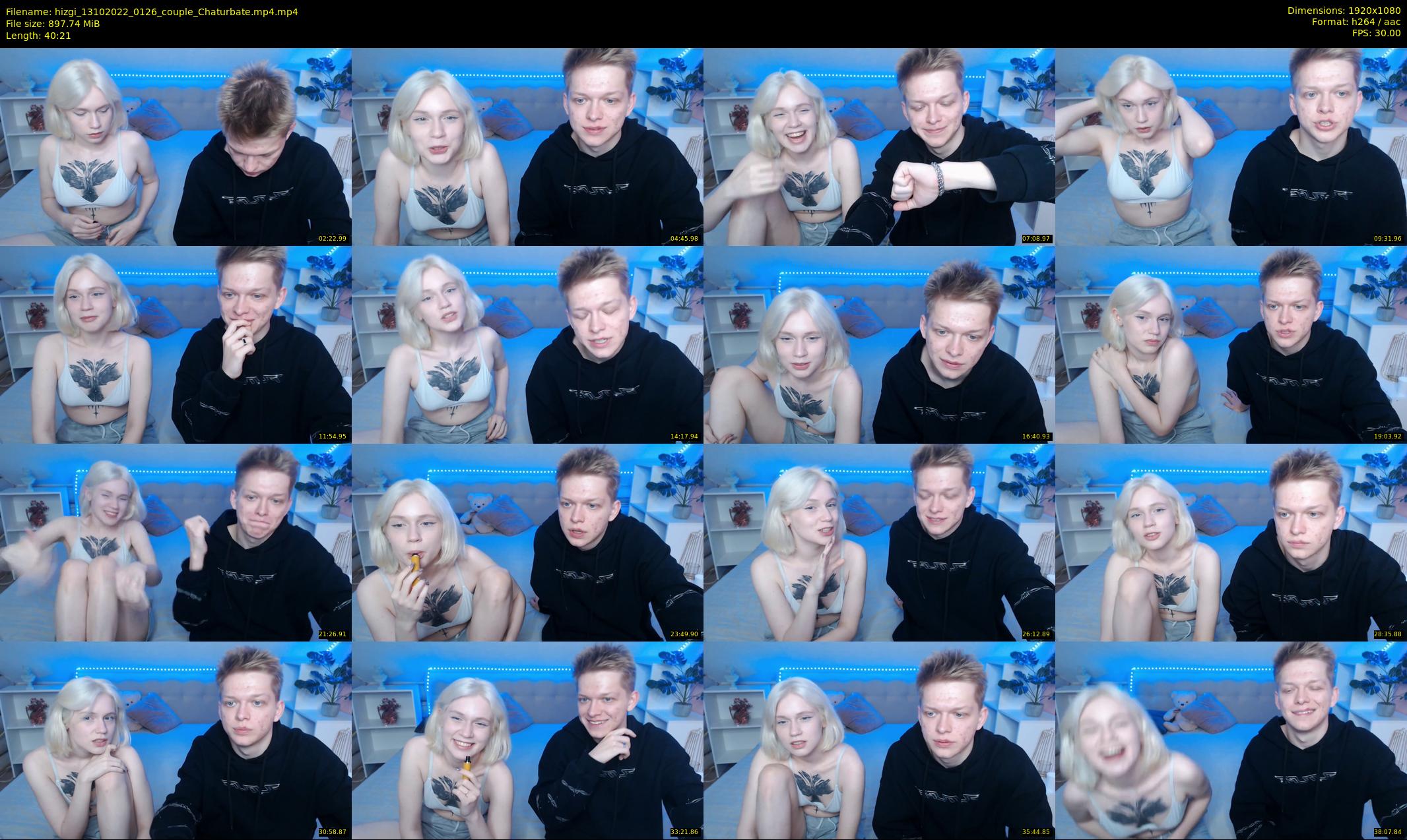 hizgi — 41 minute Chaturbate couple cam show recording, 1080p, Oct 13, 2022