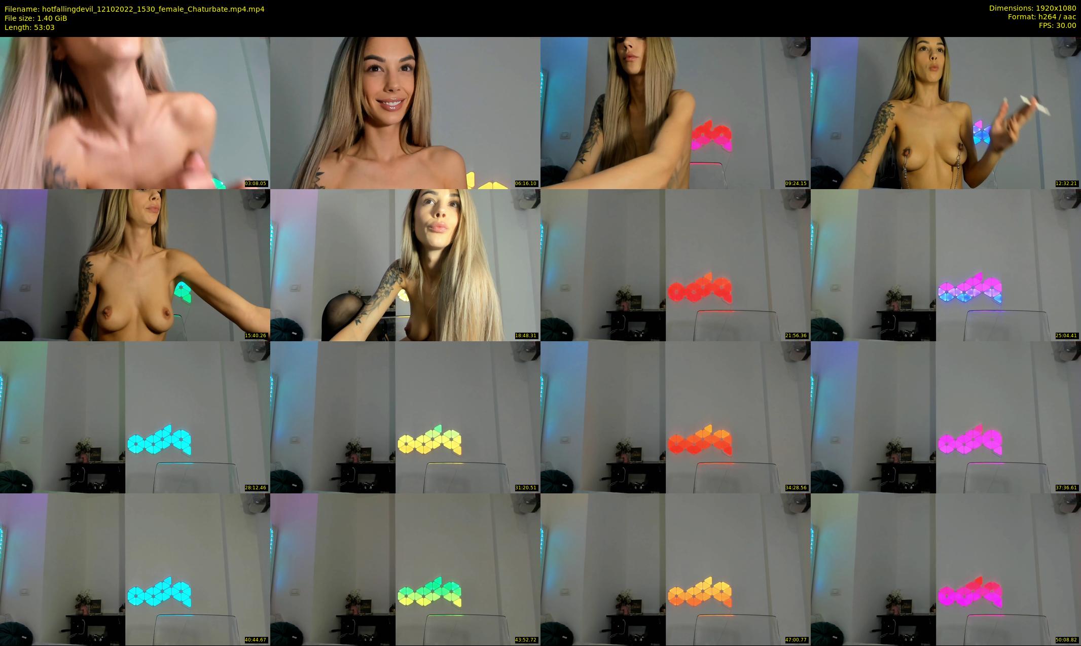 hotfallingdevil — 54 minute Chaturbate female cam show recording, 1080p, Oct 12, 2022