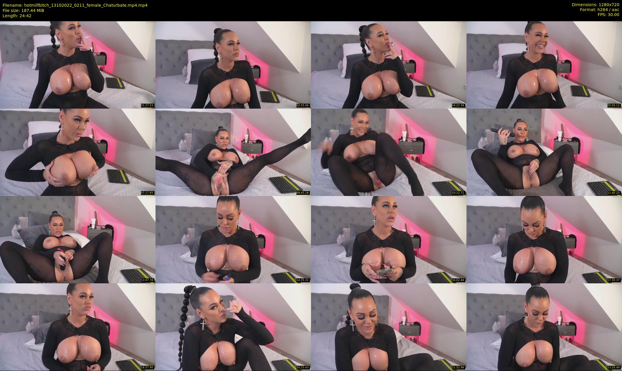 hotmilfbitch — 25 minute Chaturbate female cam show recording, 720p, Oct 13, 2022