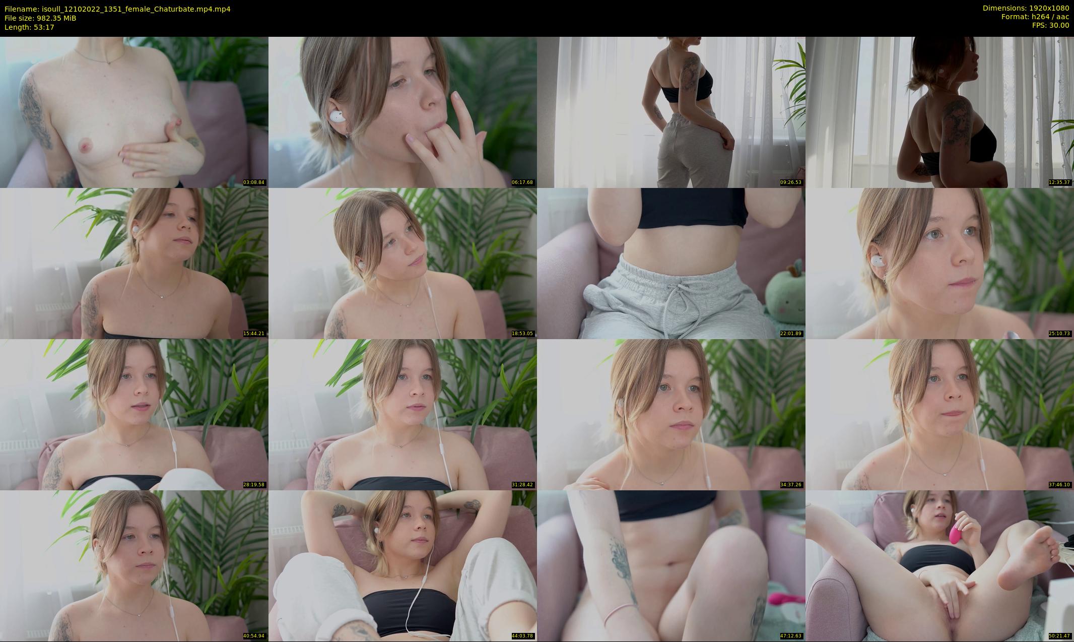 isoull — 54 minute Chaturbate female cam show recording, 1080p, Oct 12, 2022
