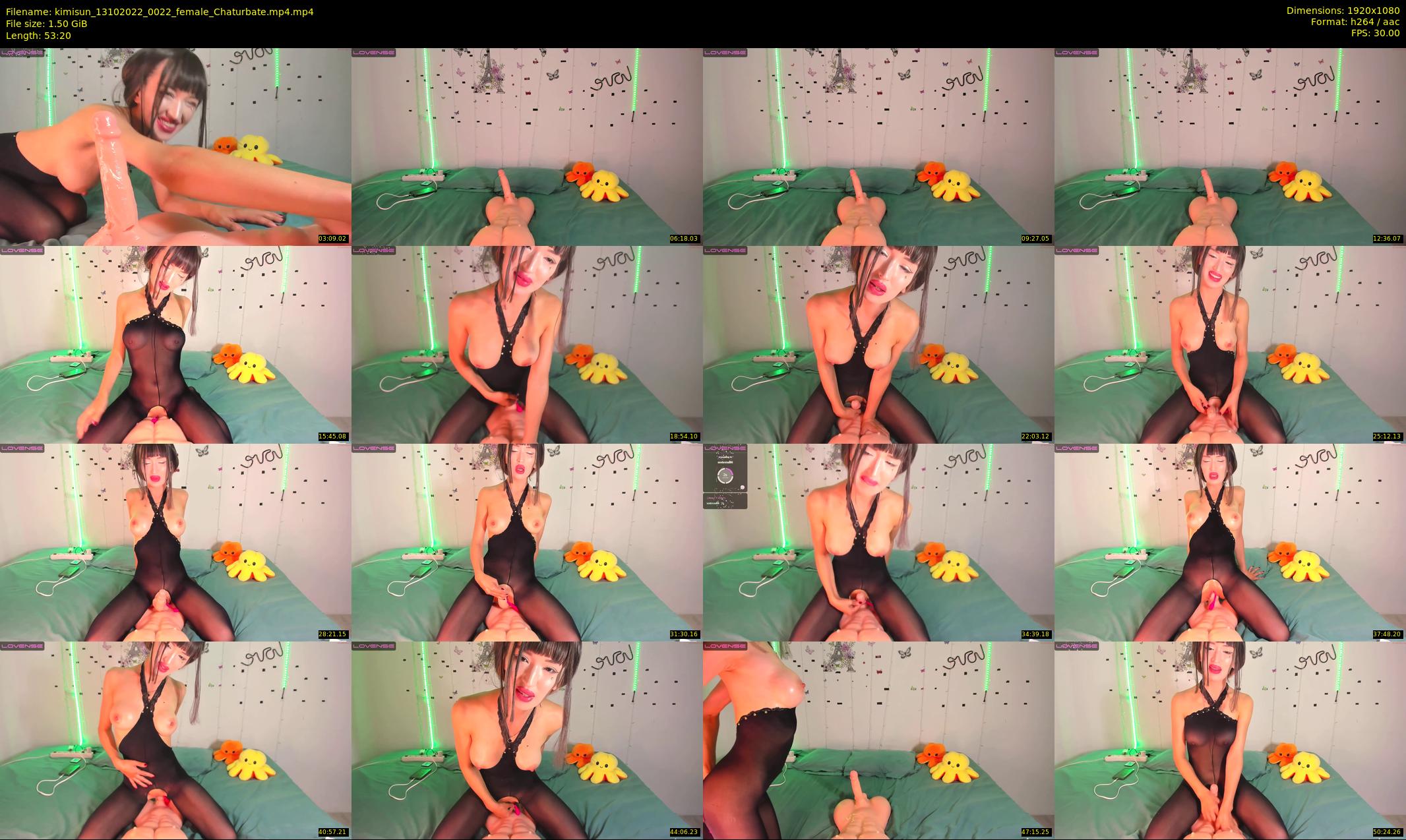 kimisun — 54 minute Chaturbate female cam show recording, 1080p, Oct 13, 2022