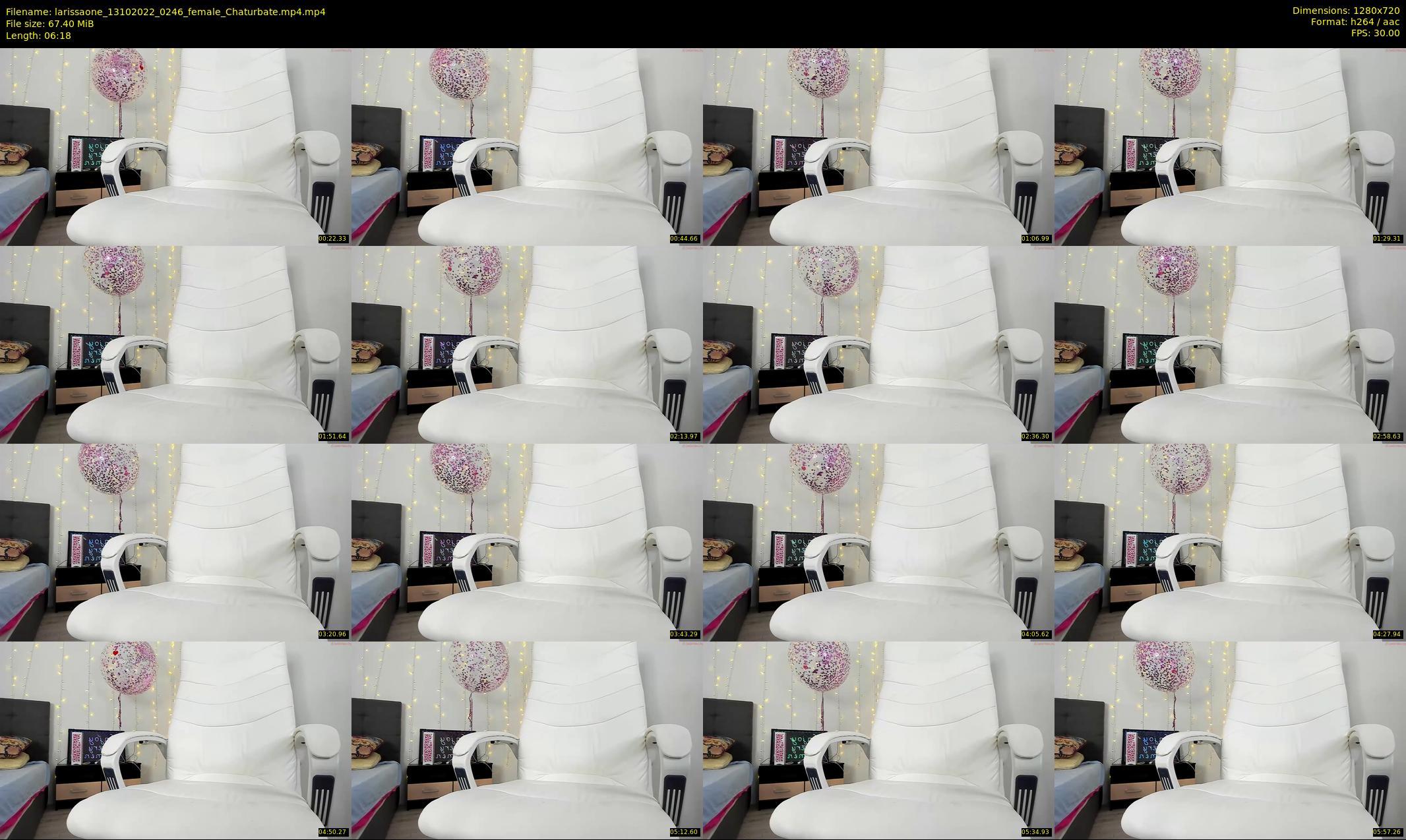 larissaone — 7 minute Chaturbate female cam show recording, 720p, Oct 13, 2022