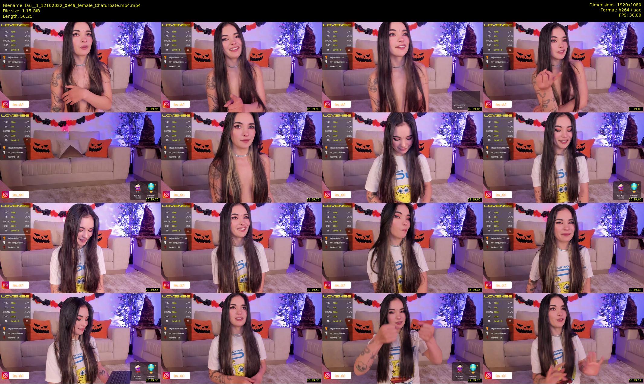 lau__1 — 57 minute Chaturbate female cam show recording, 1080p, Oct 12, 2022