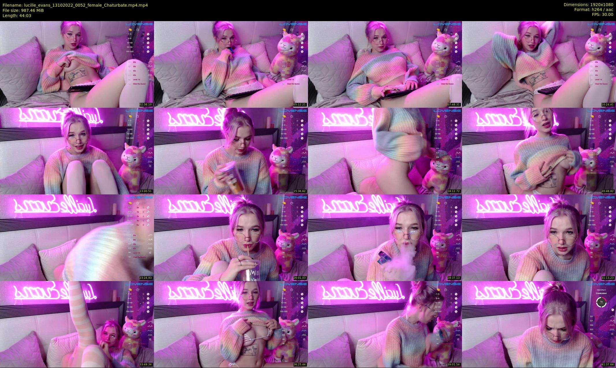 lucille_evans — 45 minute Chaturbate female cam show recording, 1080p, Oct 13, 2022