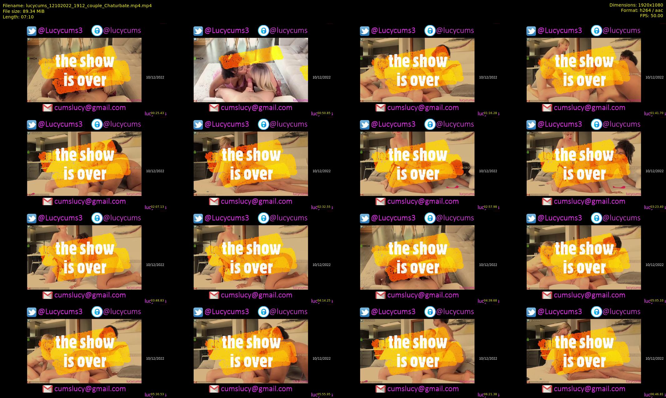 lucycums — 8 minute Chaturbate couple cam show recording, 1080p, Oct 12, 2022
