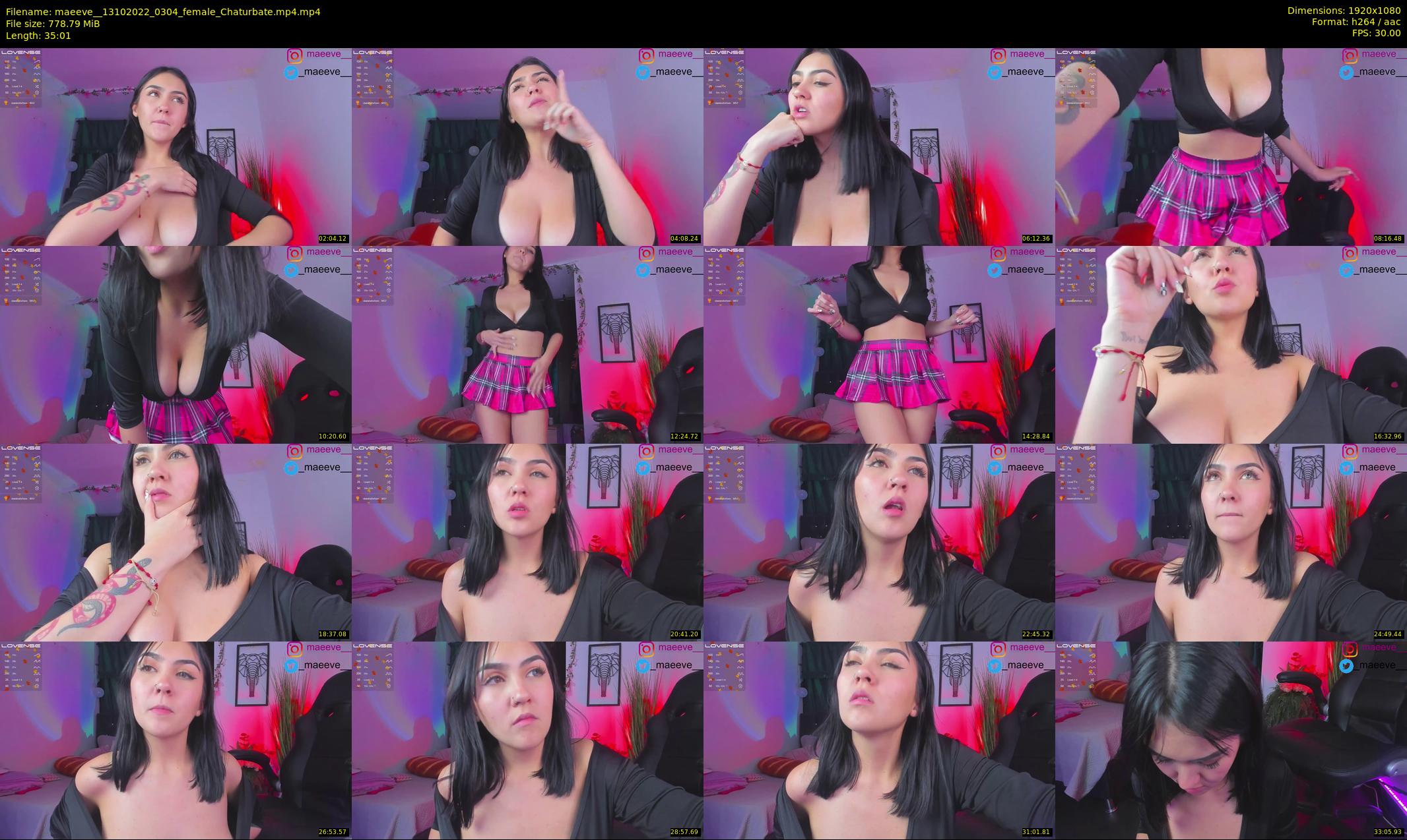 maeeve_ — 36 minute Chaturbate female cam show recording, 1080p, Oct 13, 2022