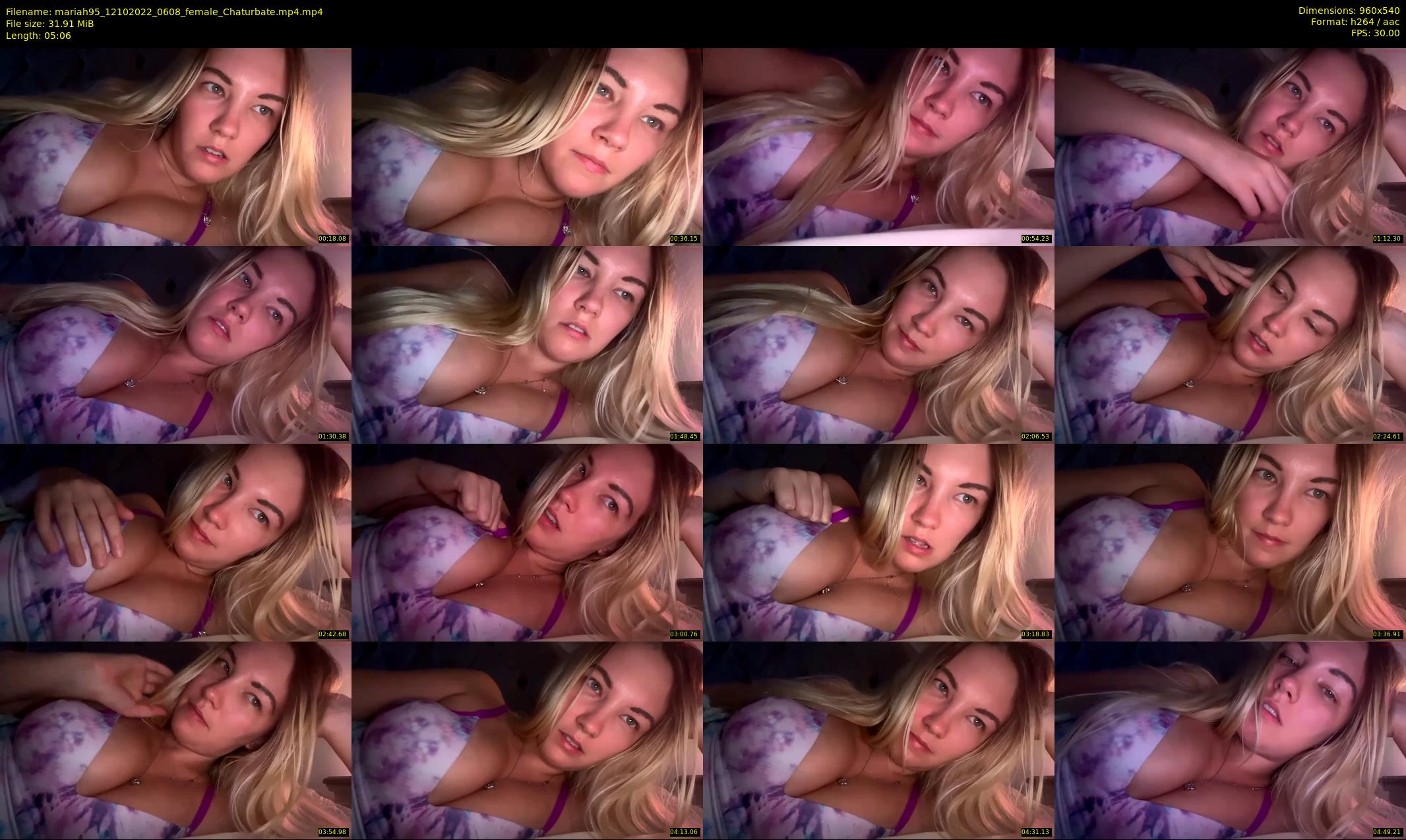 mariah95 — 6 minute Chaturbate female cam show recording, 480p, Oct 12, 2022