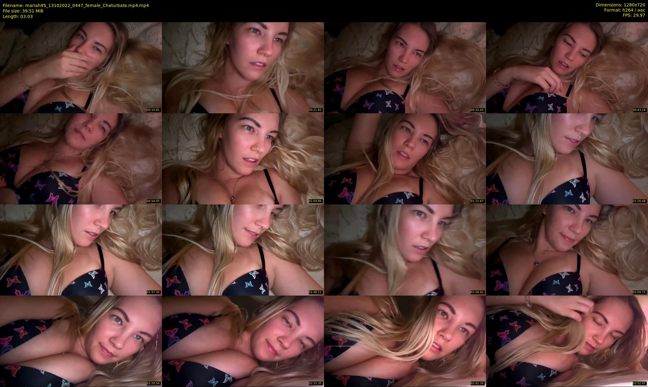 mariah95 — 4 minute Chaturbate female cam show recording, 720p, Oct 13, 2022