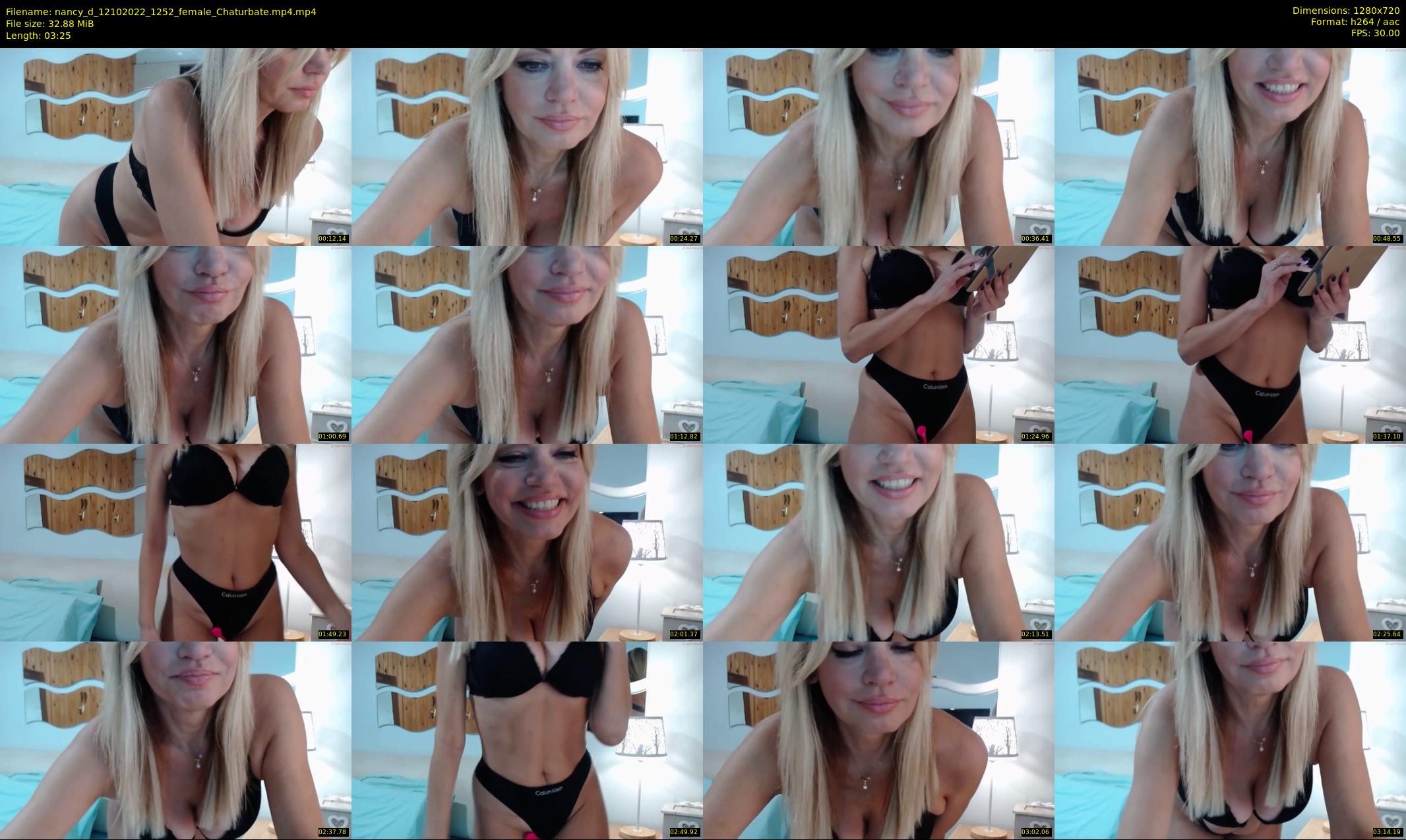 nancy_d — 4 minute Chaturbate female cam show recording, 720p, Oct 12, 2022