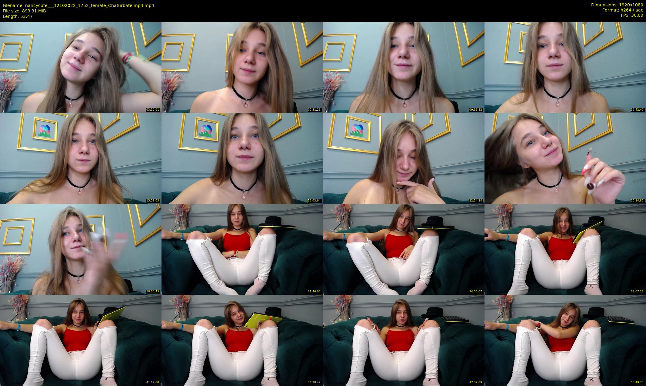 nancycute__ — 54 minute Chaturbate female cam show recording, 1080p, Oct 12, 2022