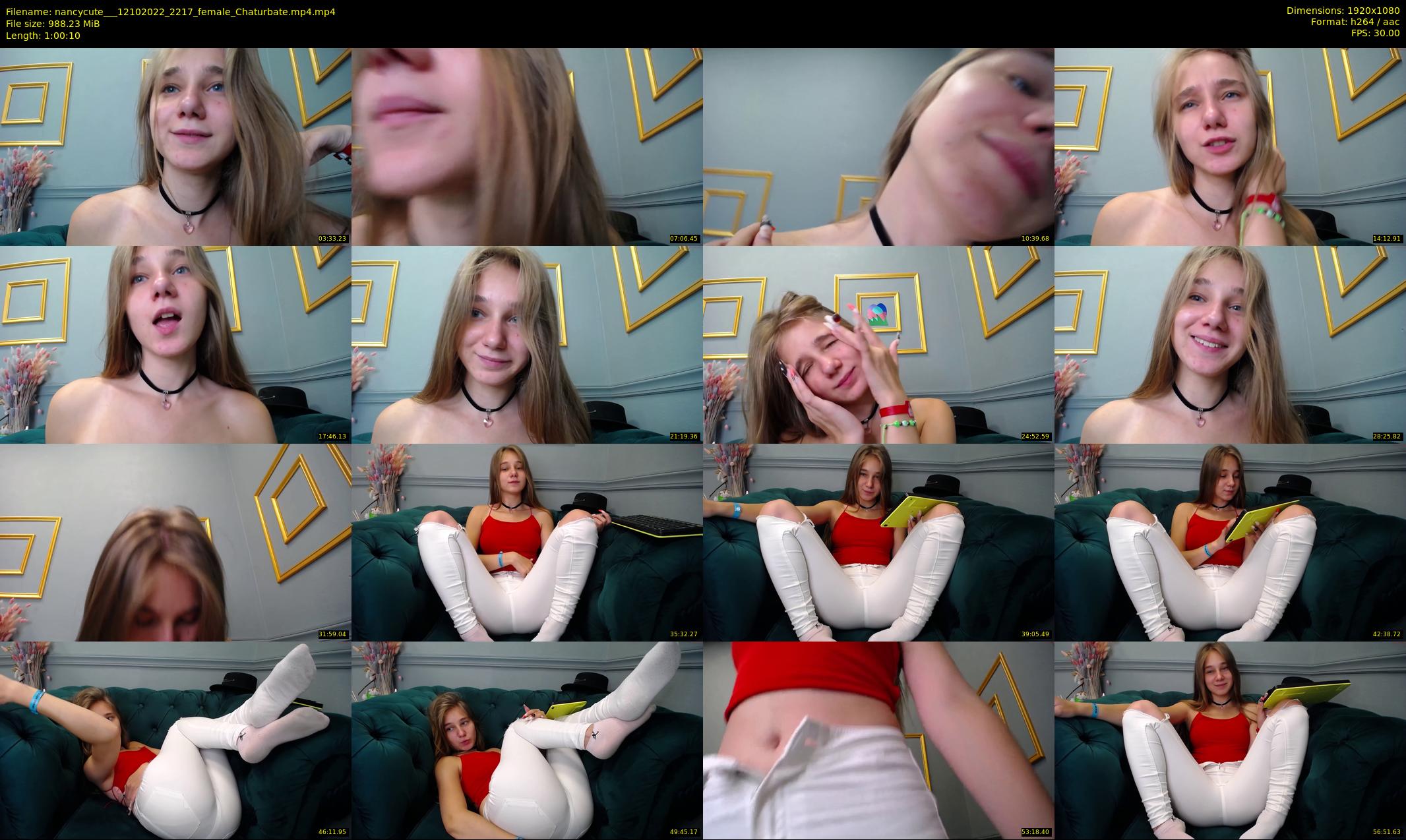 nancycute__ — 61 minute Chaturbate female cam show recording, 1080p, Oct 12, 2022