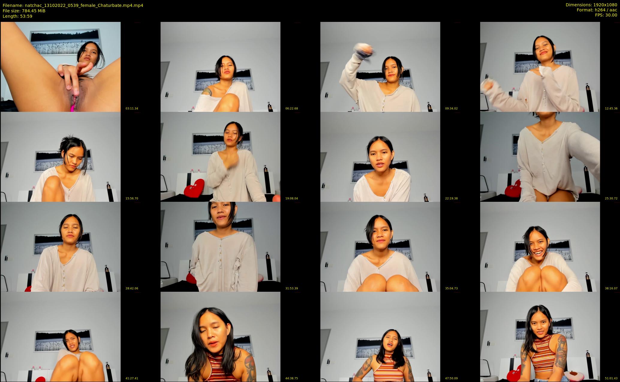 natchac — 54 minute Chaturbate female cam show recording, 1080p, Oct 13, 2022