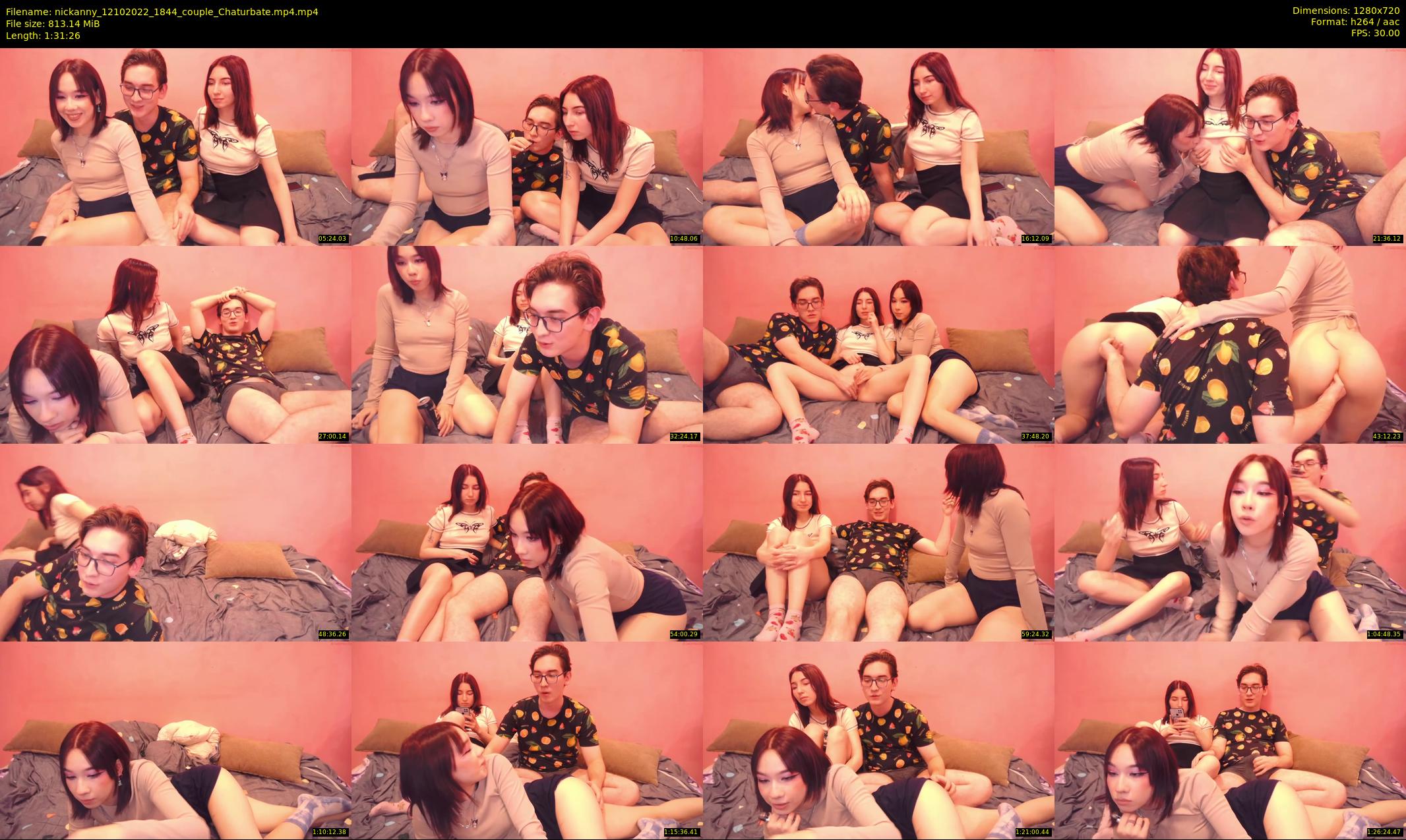 nickanny — 92 minute Chaturbate couple cam show recording, 720p, Oct 12, 2022