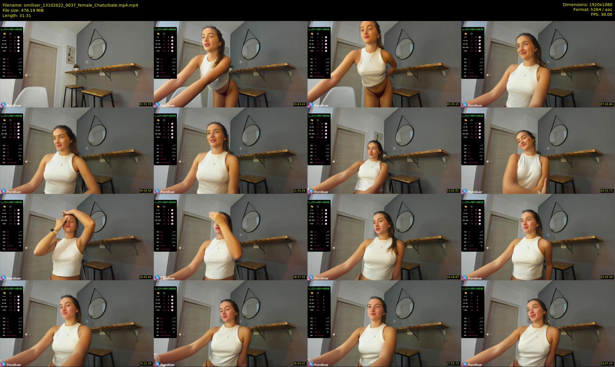 omiliver — 32 minute Chaturbate female cam show recording, 1080p, Oct 13, 2022