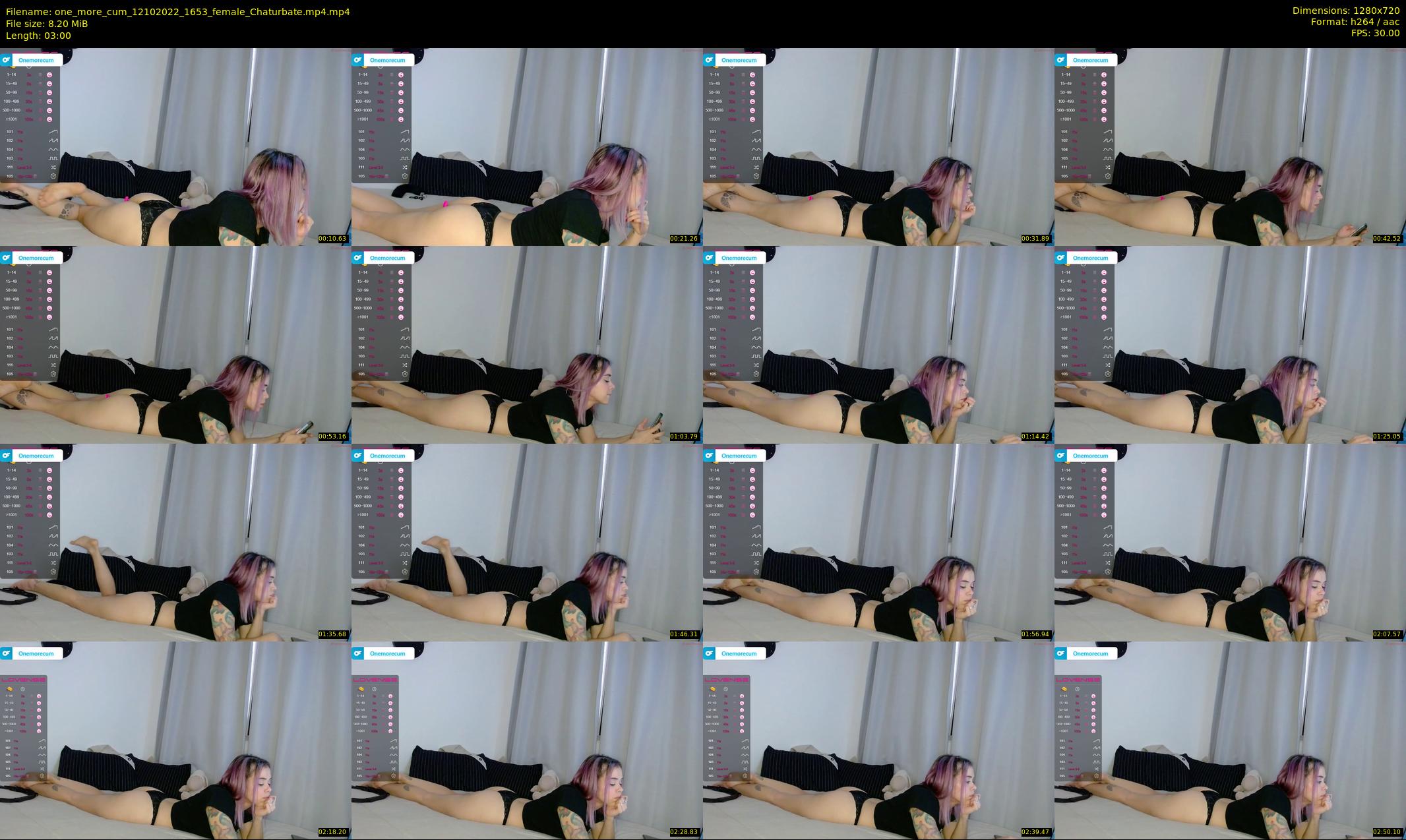 one_more_cum — 3 minute Chaturbate couple cam show recording, 720p, Oct 12, 2022