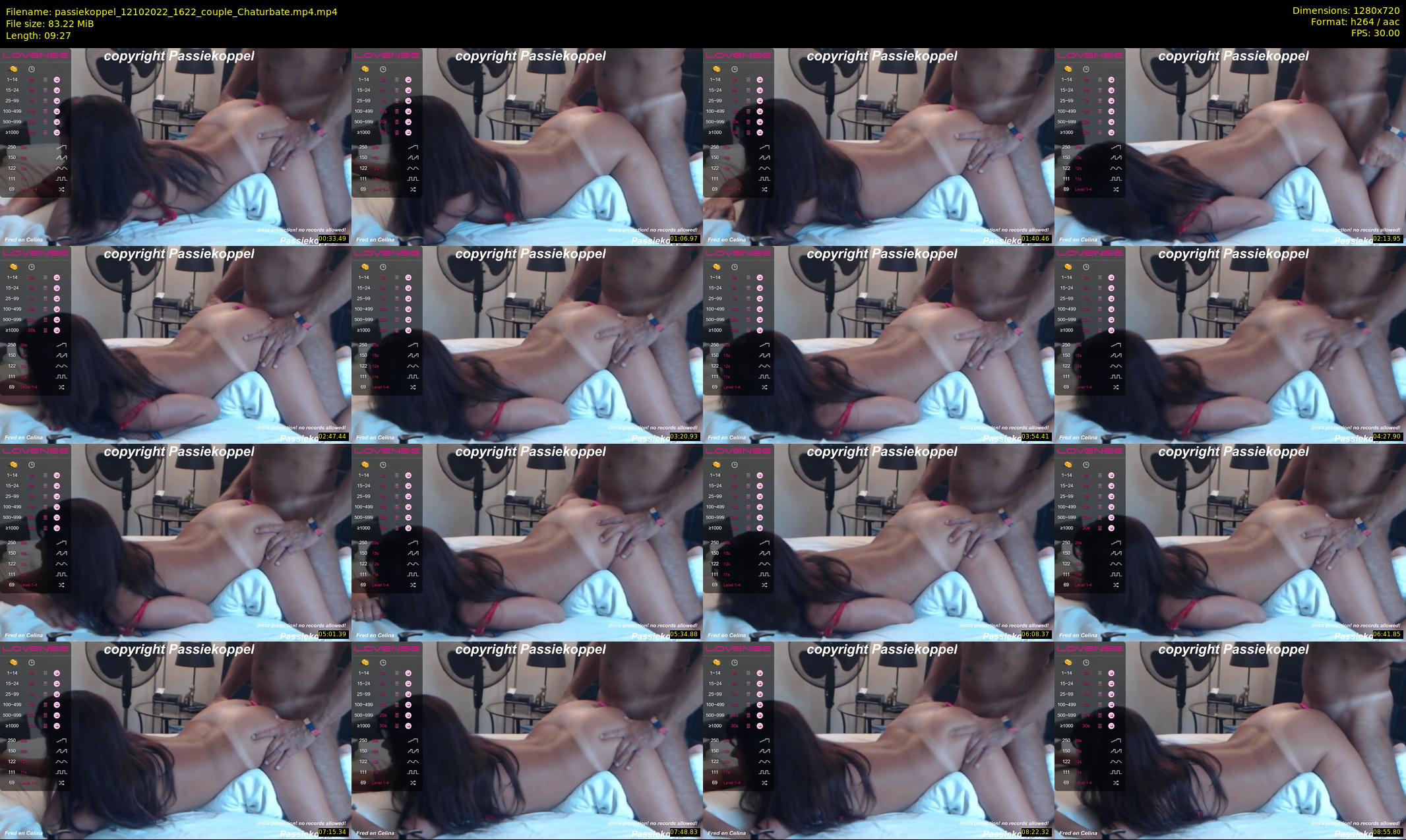 passiekoppel — 10 minute Chaturbate couple cam show recording, 720p, Oct 12, 2022