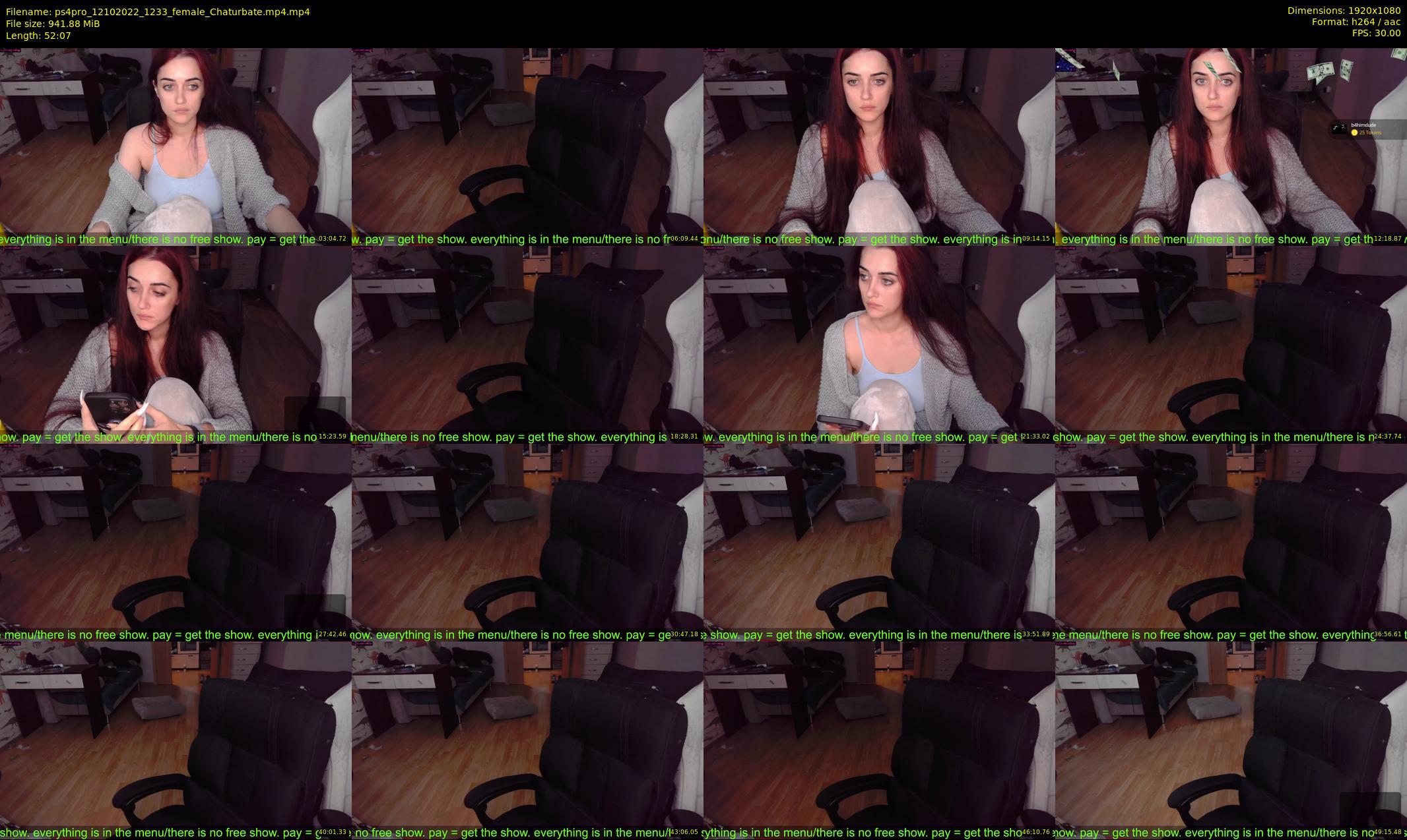 ps4pro — 53 minute Chaturbate female cam show recording, 1080p, Oct 12, 2022