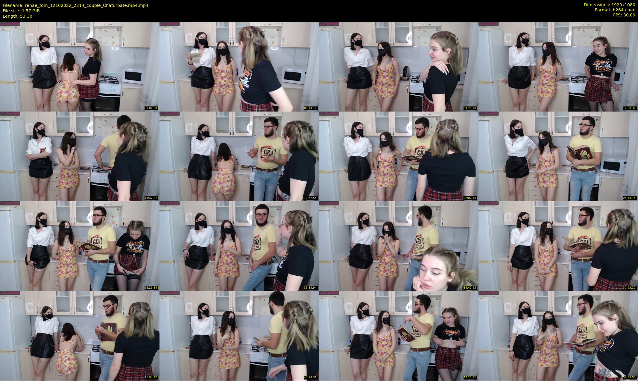 renae_tom — 54 minute Chaturbate couple cam show recording, 1080p, Oct 12, 2022