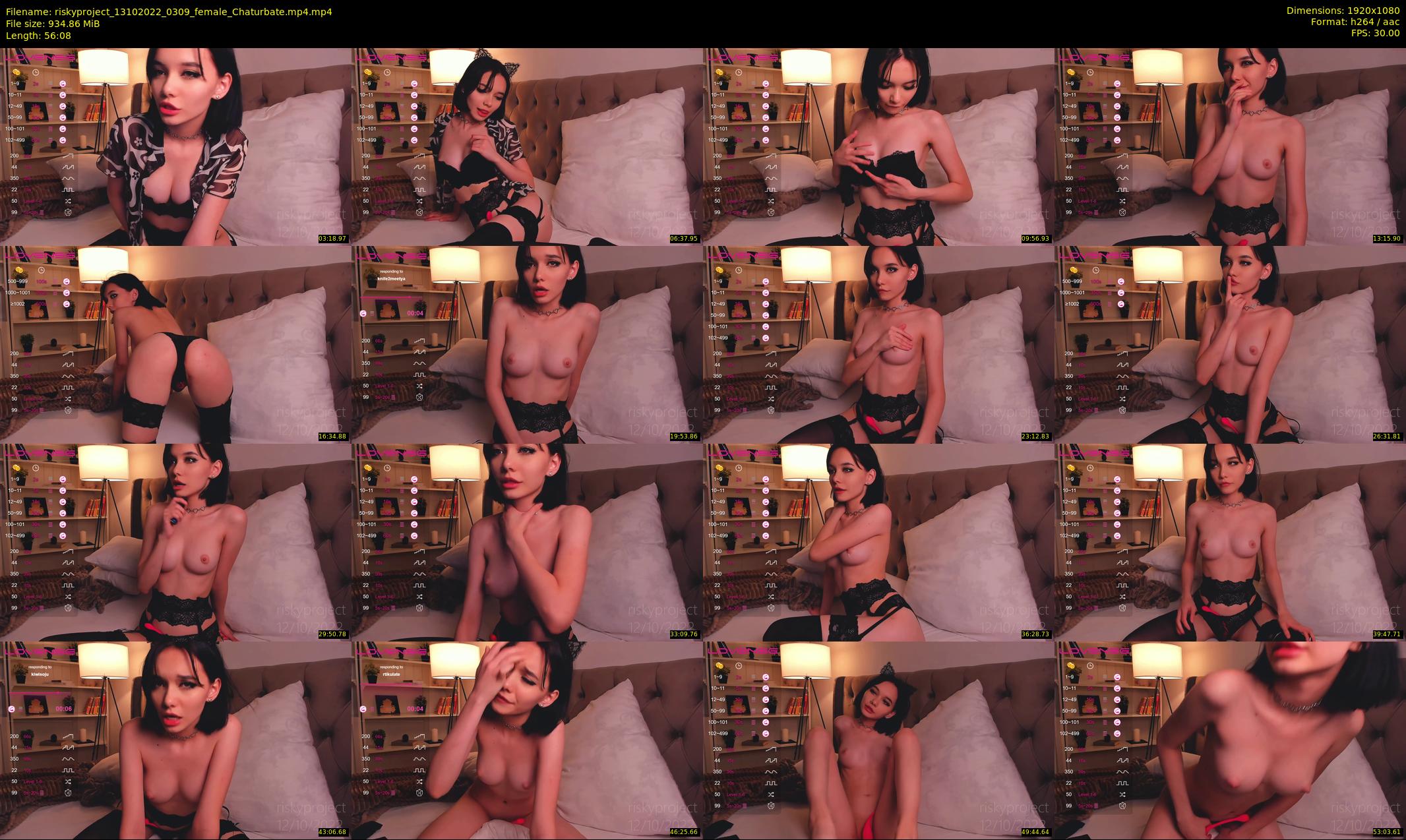 riskyproject — 57 minute Chaturbate couple cam show recording, 1080p, Oct 13, 2022
