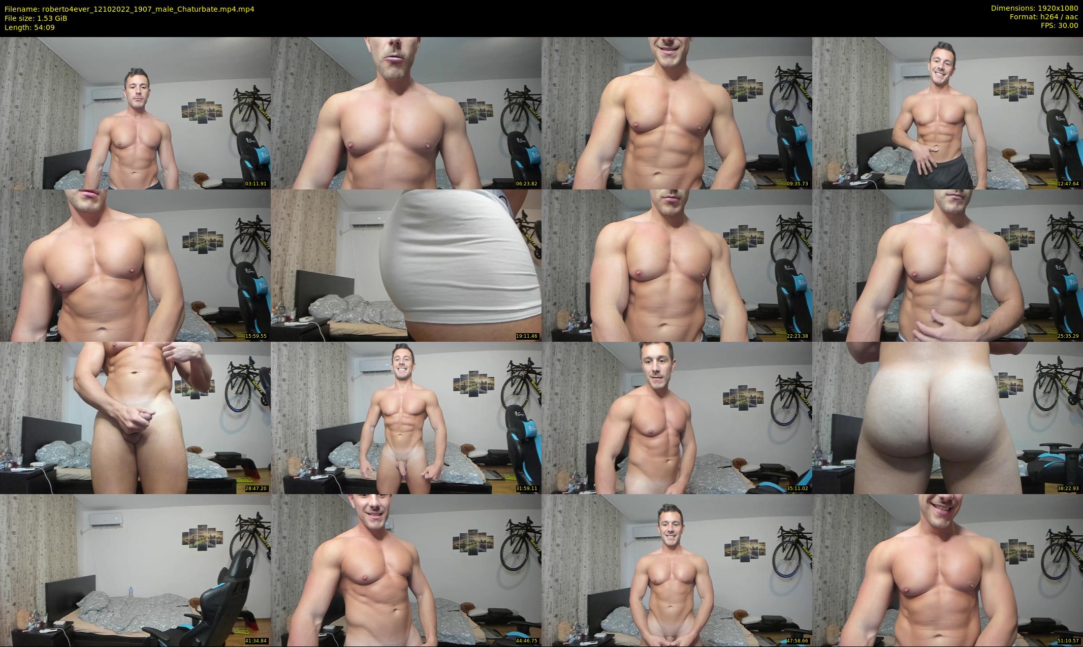 roberto4ever — 55 minute Chaturbate male cam show recording, 1080p, Oct 12, 2022
