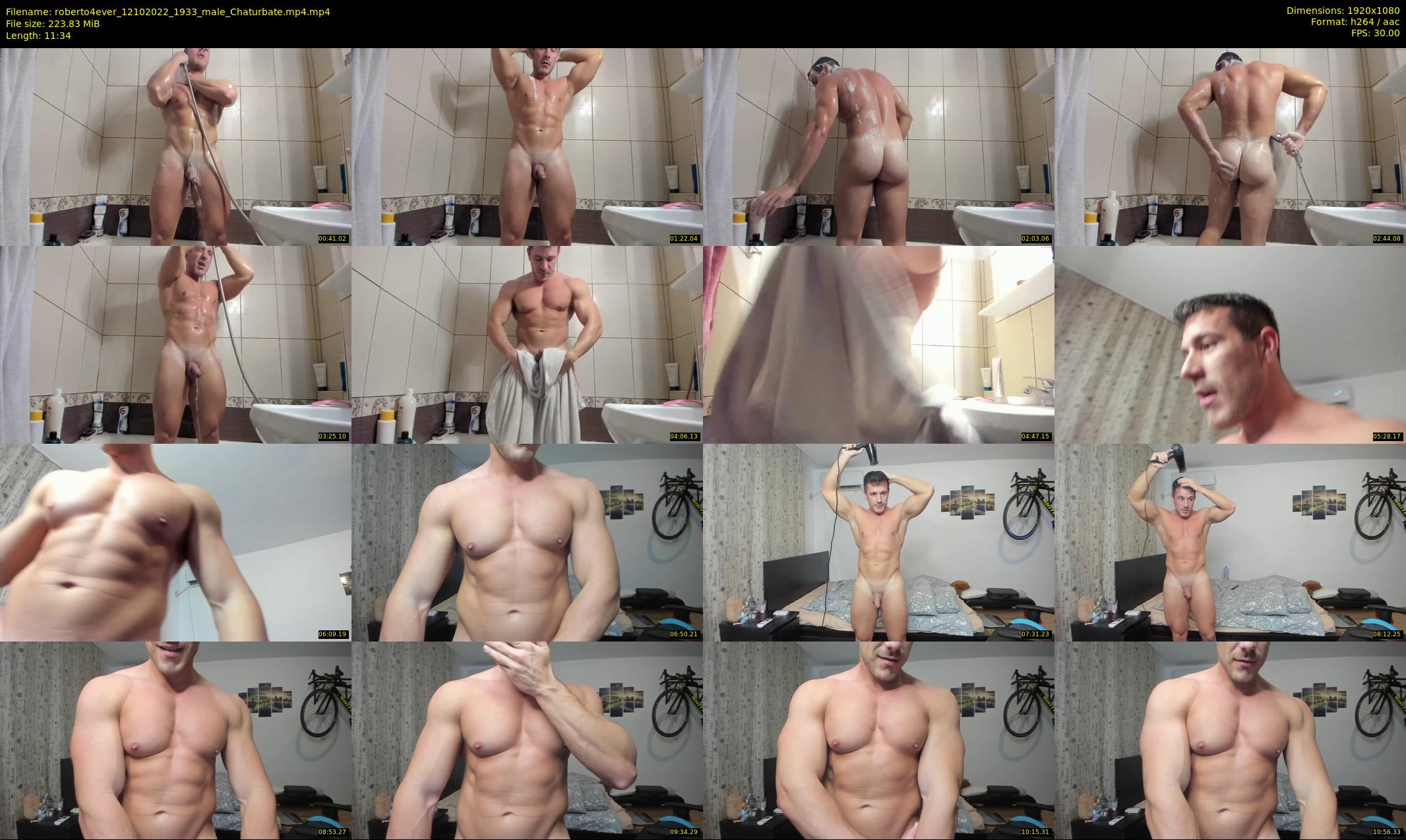 roberto4ever — 12 minute Chaturbate male cam show recording, 1080p, Oct 12, 2022