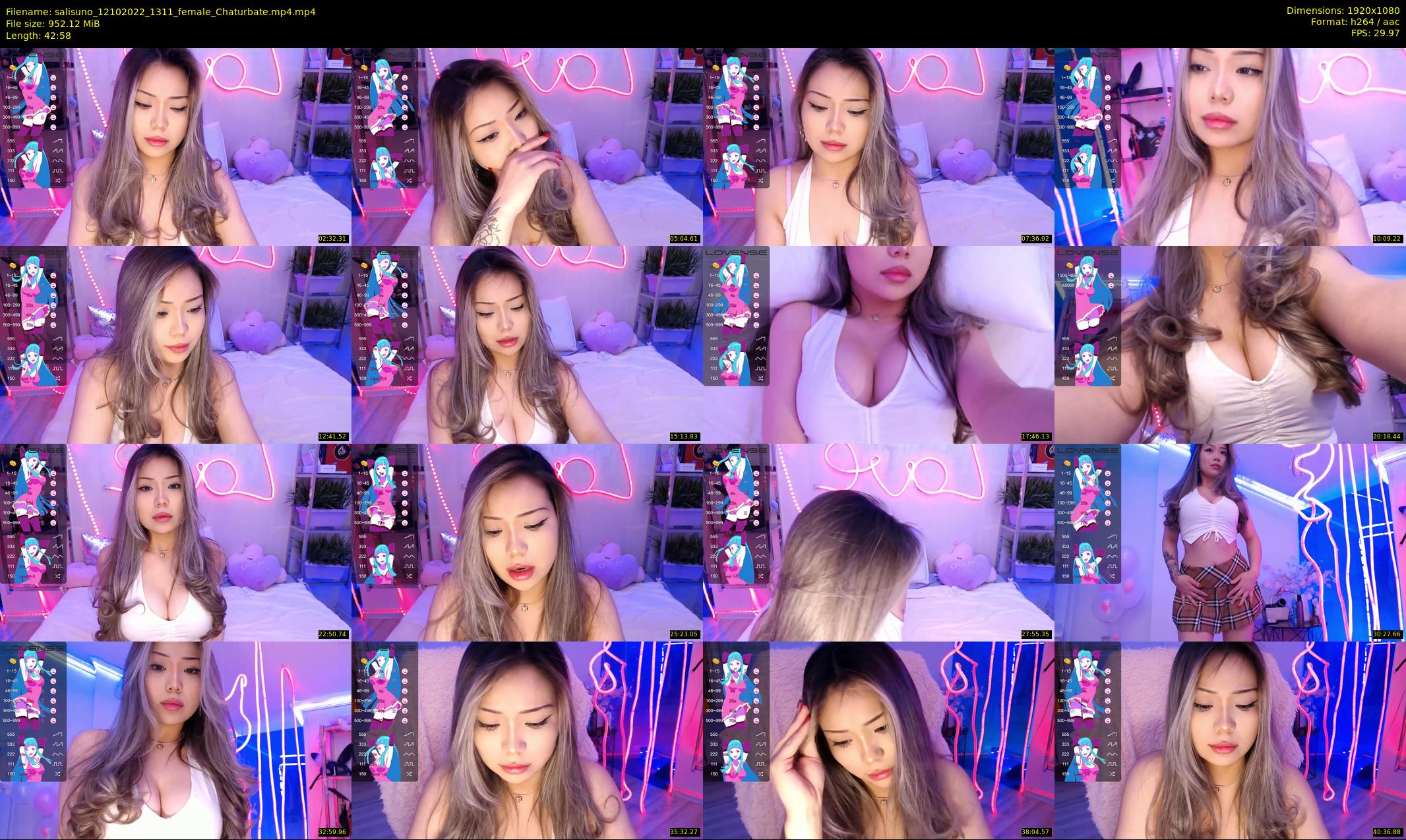 salisuno — 43 minute Chaturbate female cam show recording, 1080p, Oct 12, 2022