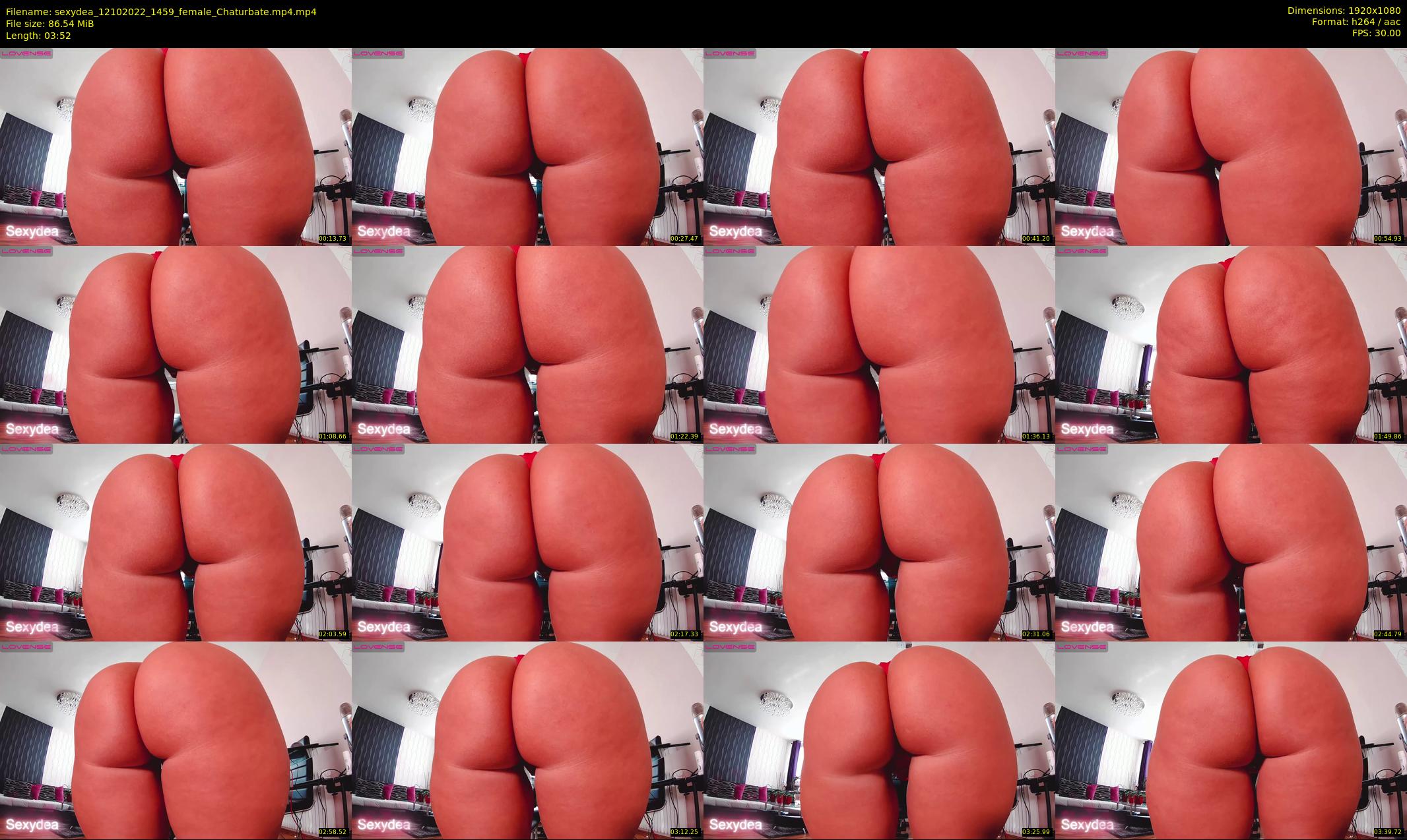 sexydea — 4 minute Chaturbate female cam show recording, 1080p, Oct 12, 2022